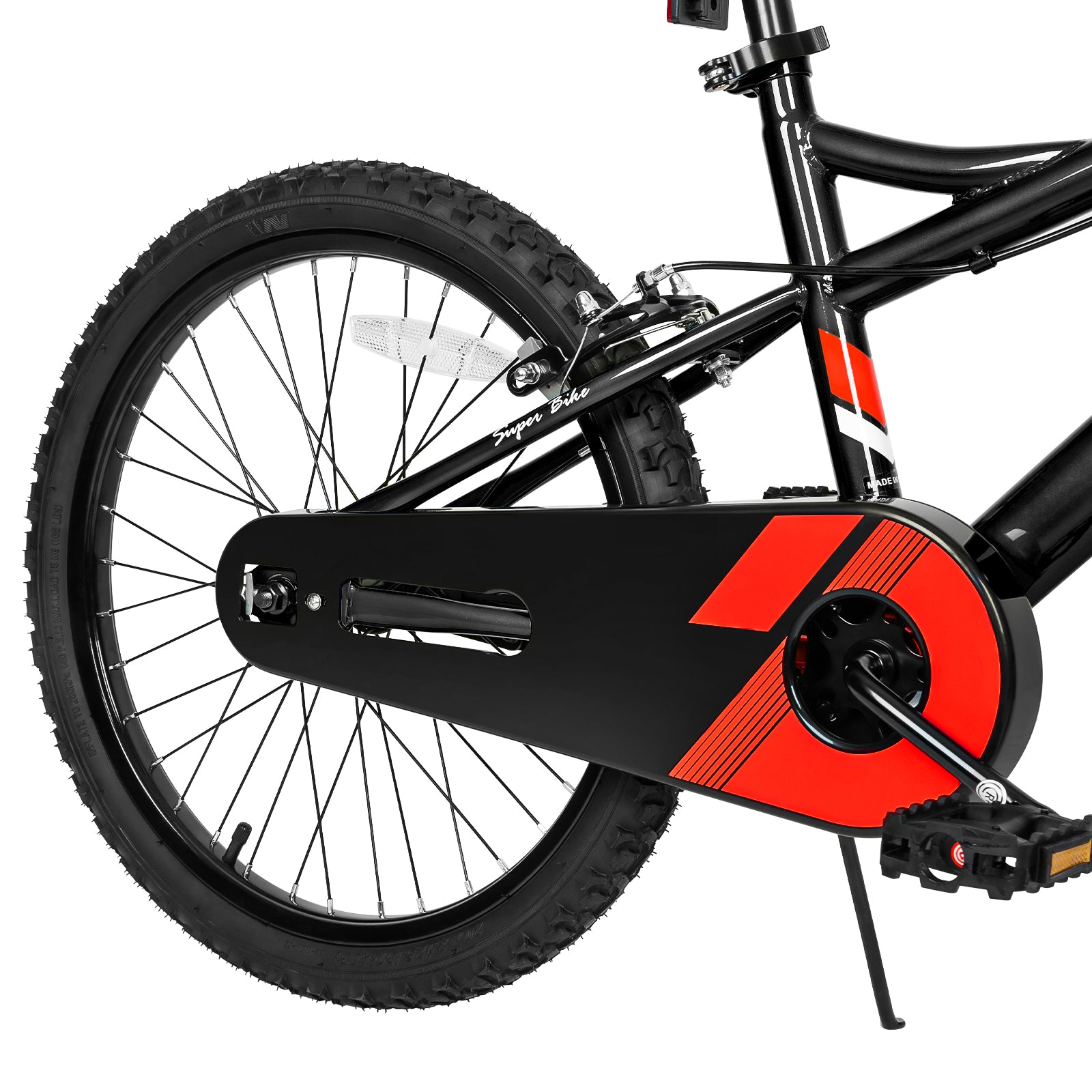 20 Inch Kids Bike for Boys & Girls Ages 6-12 | Adjustable Height 48-62 Inch | Coaster Brake | Red Children's Bicycle - Perfect for Neighborhood Rides, Park Adventures & Learning to Cycle