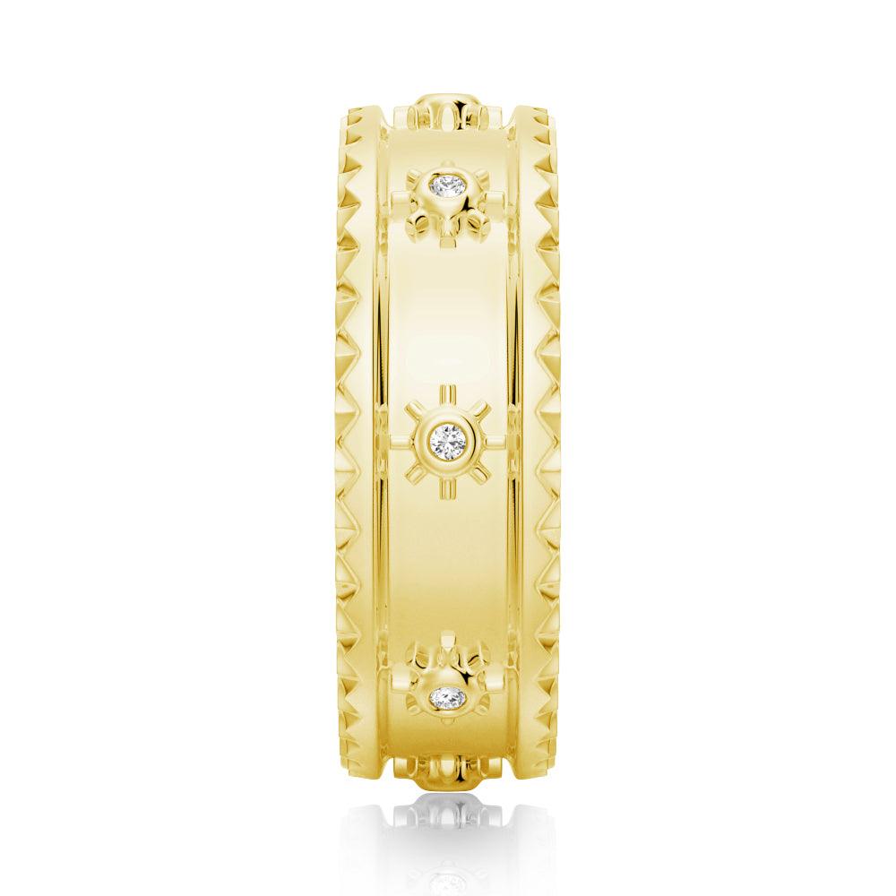 Modern Round Cut Moissanite Fashion Ring for Women - Elegant Sunshine-Inspired Jewelry for Engagement, Wedding & Everyday Wear