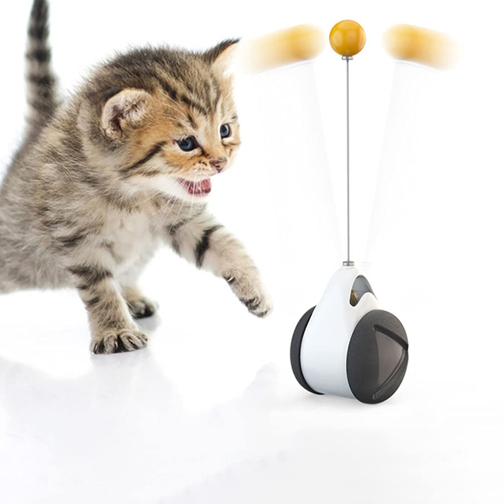 Balacoo Interactive Kitten Toys with Rotating Balance Swing & Rolling Balls - Fun Cat Chaser Training Toy for Playful Kittens - Perfect for Indoor Play, Exercise, and Bonding with Your Pet