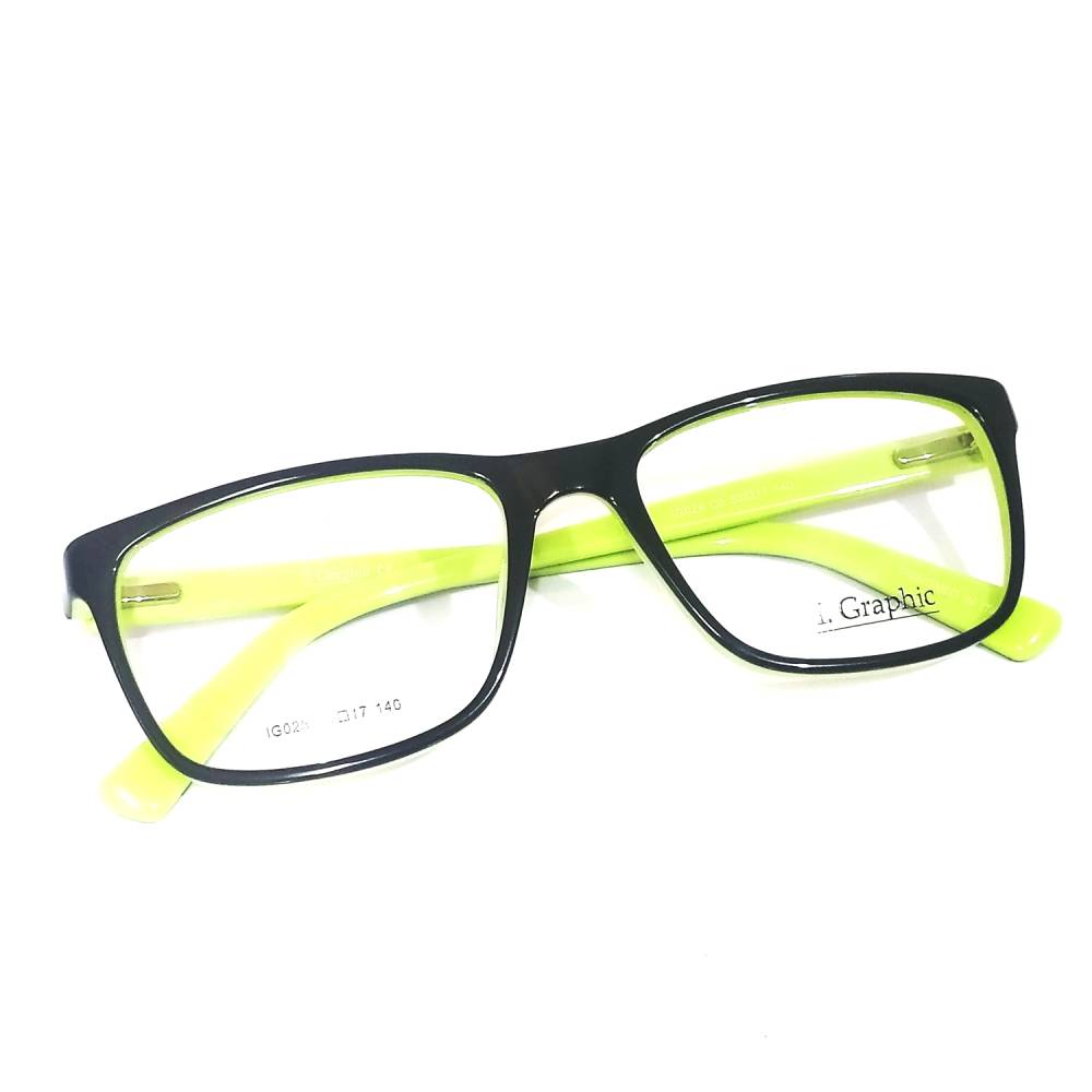 Premium Acetate Frame Full Rim Eyeglasses for Men & Women - IG025 | Trendy Unisex Optical Frames for Work, Reading & Fashion Accessories