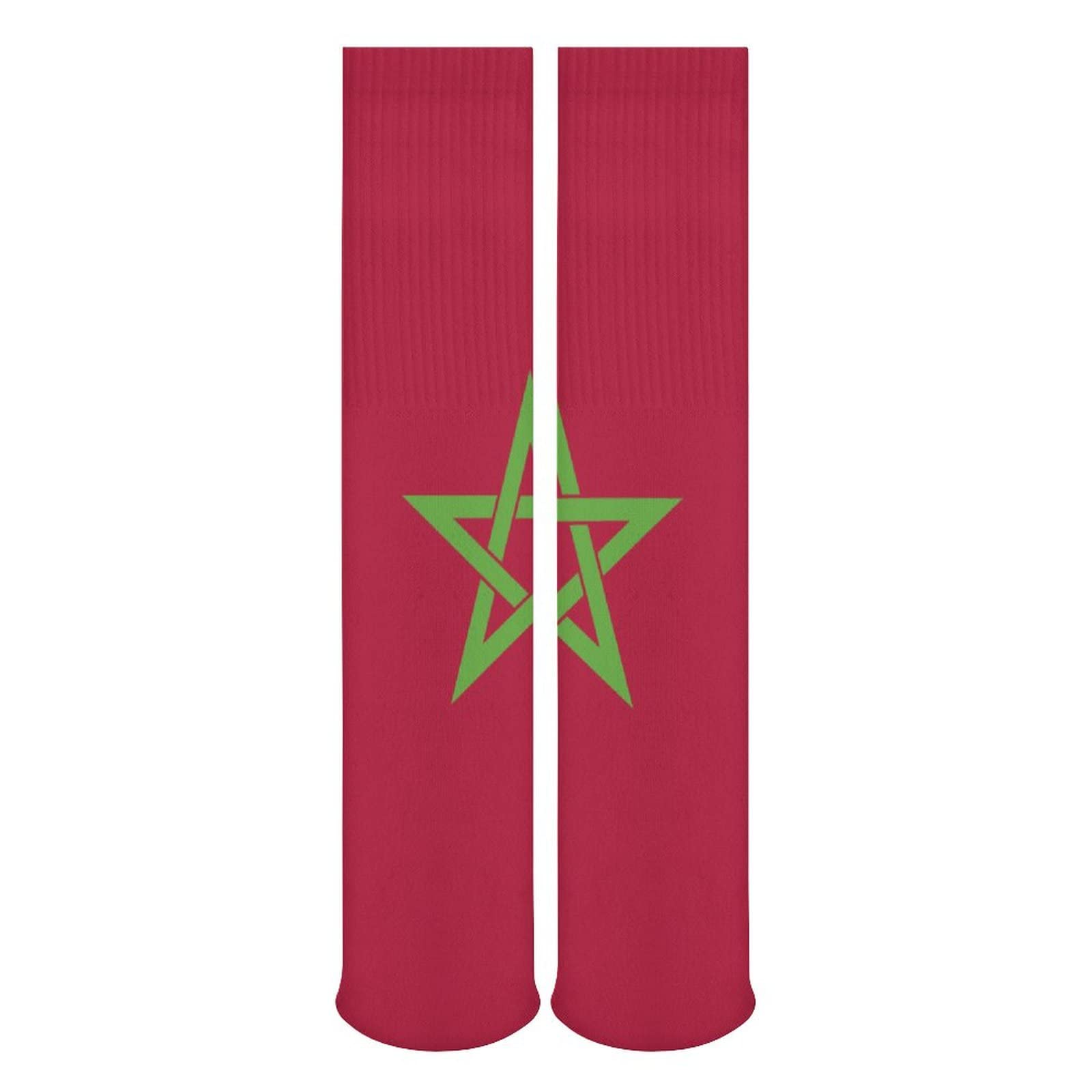 Morocco Flag Casual Socks - Moisture Wicking & Breathable Athletic Socks for Men & Women (5 Pairs) - Perfect for Sports, Travel & Everyday Wear