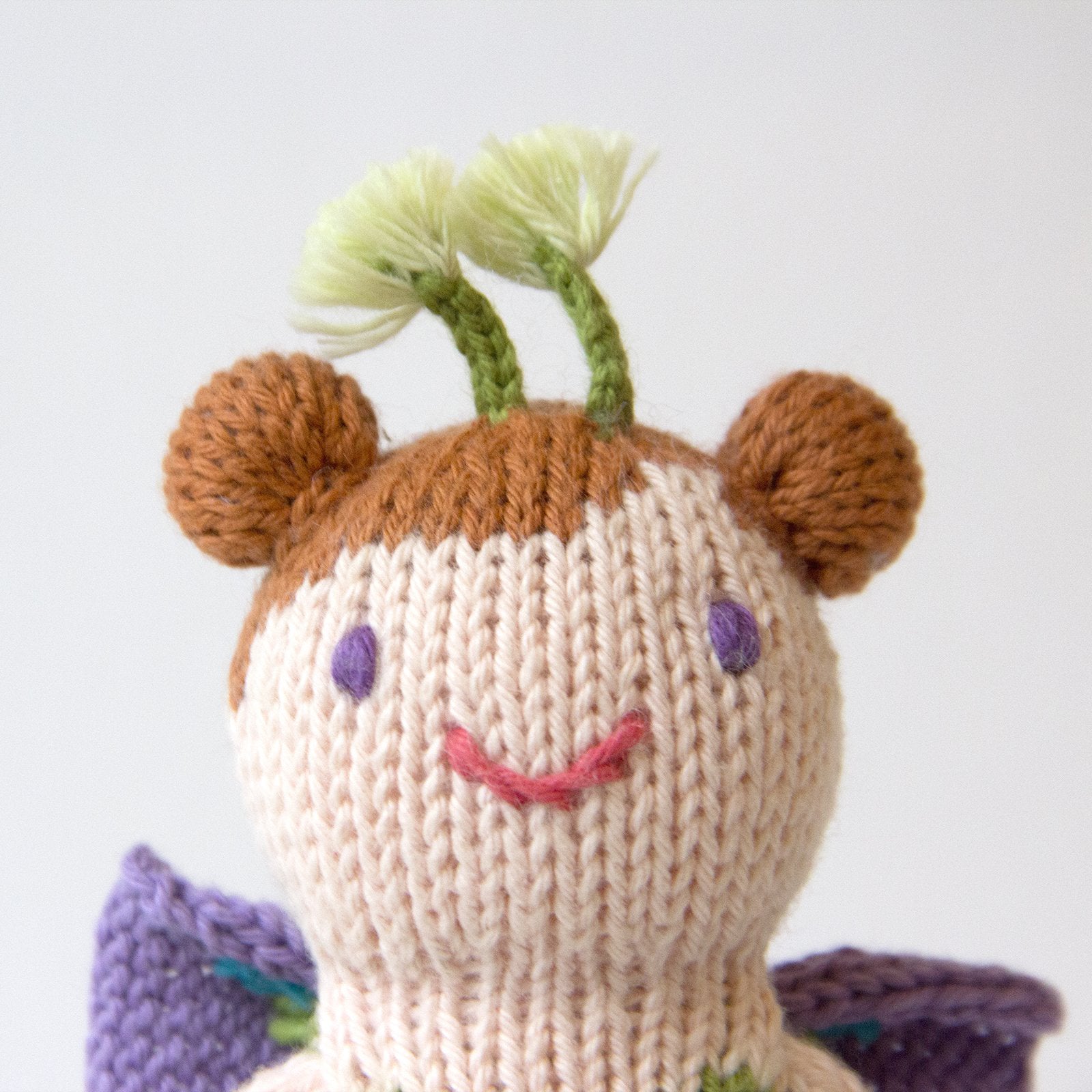 Blabla Kids Butterfly Aletta Rattle - Soft Organic Cotton Baby Teether Toy with Wooden Ring - Perfect for Newborns & Infants - Cute Sensory Toy for Playtime, Nursery Decor & Baby Shower Gifts