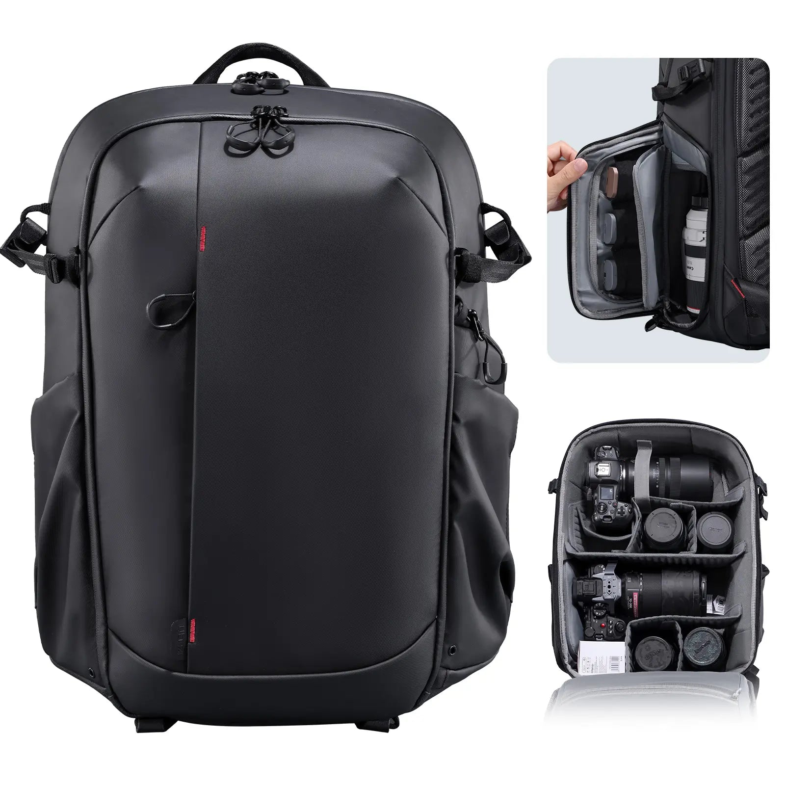 Ulanzi BP09 22L DSLR Camera Backpack - Waterproof Photography Bag for Travel & Hiking with Laptop Compartment (Model B011GBB1) - Perfect for Outdoor Adventures, Photo Shoots & Daily Commute