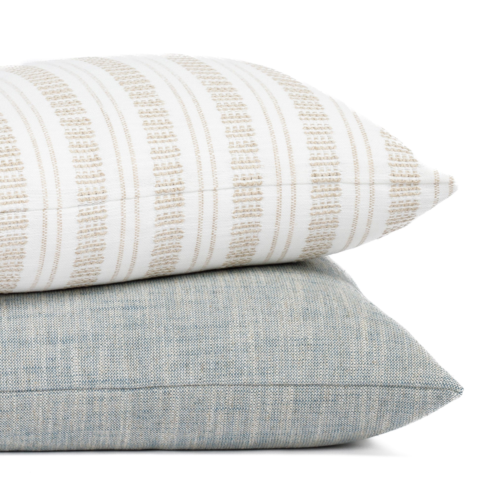 22x22 Brussels Throw Pillow Cover - Sky Blue Decorative Cushion for Sofa, Bed & Home Decor