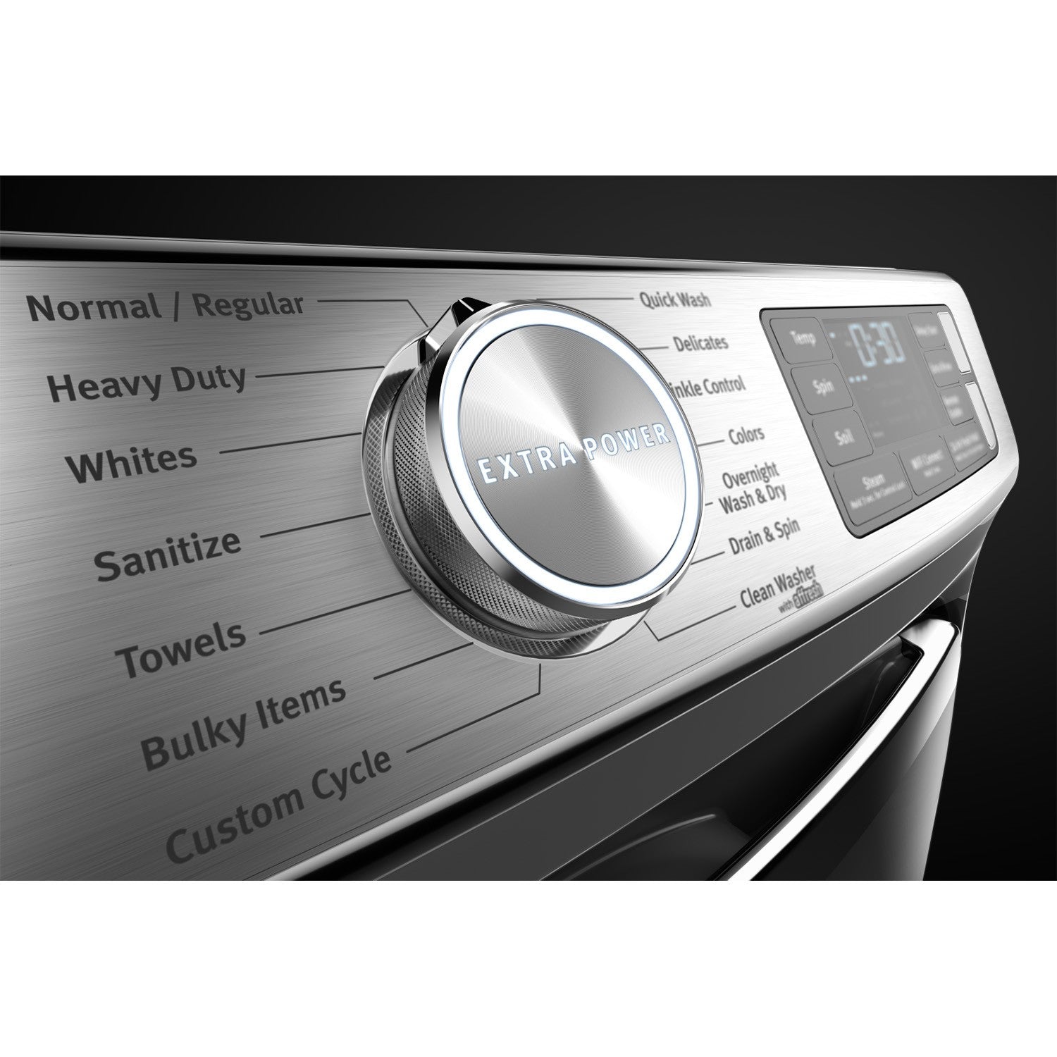 Maytag Metallic Slate 5.8 cu.ft Front Load Washer & 7.3 cu.ft Gas Dryer Set (MHW8630HC/MGD8630HC) - Large Capacity Laundry Pair for Family Homes & Apartments