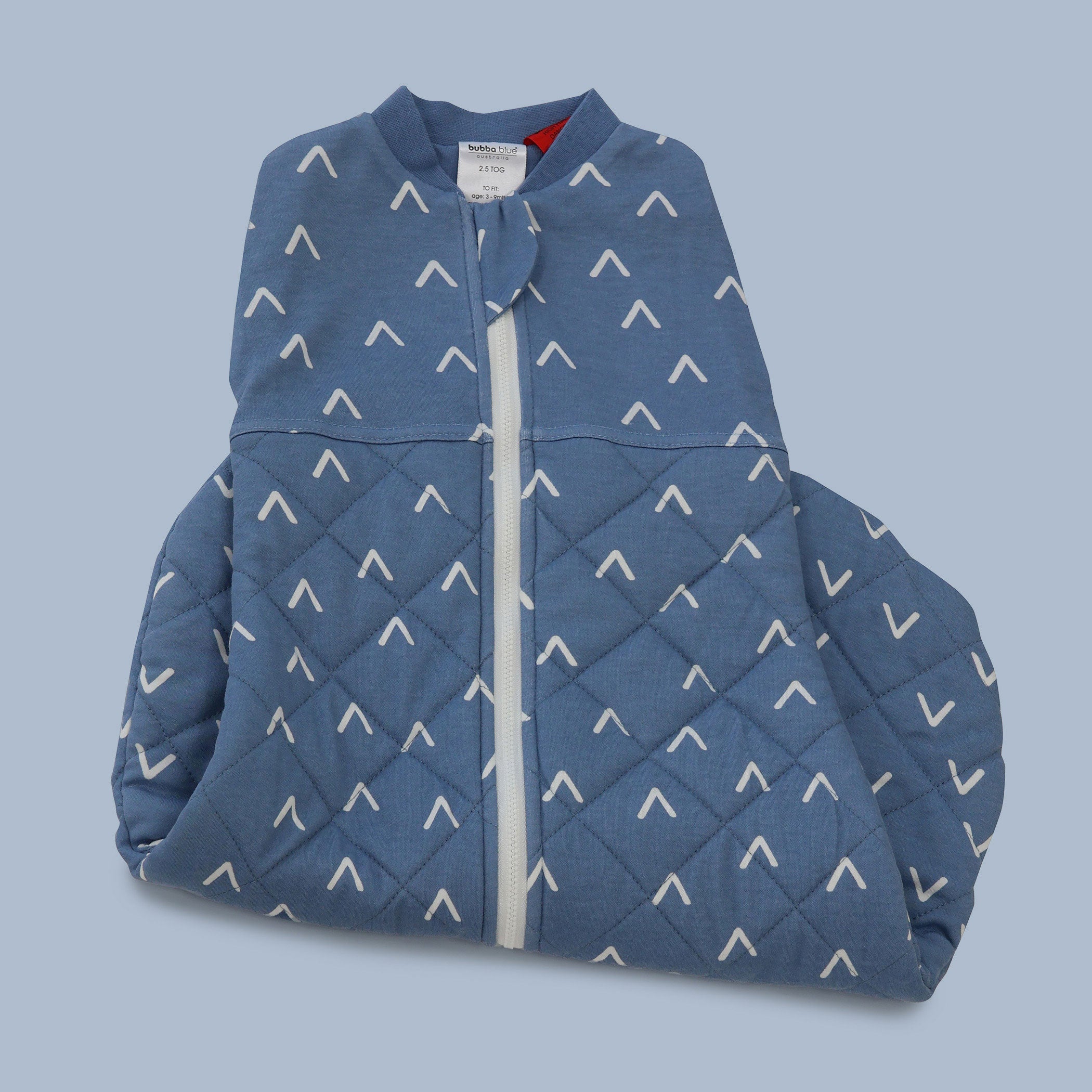 Nordic 2.5 TOG Swaddle Sleep Bag for Babies - Soft Denim Baby Sleeping Sack - Perfect for Nursery, Daycare & Travel