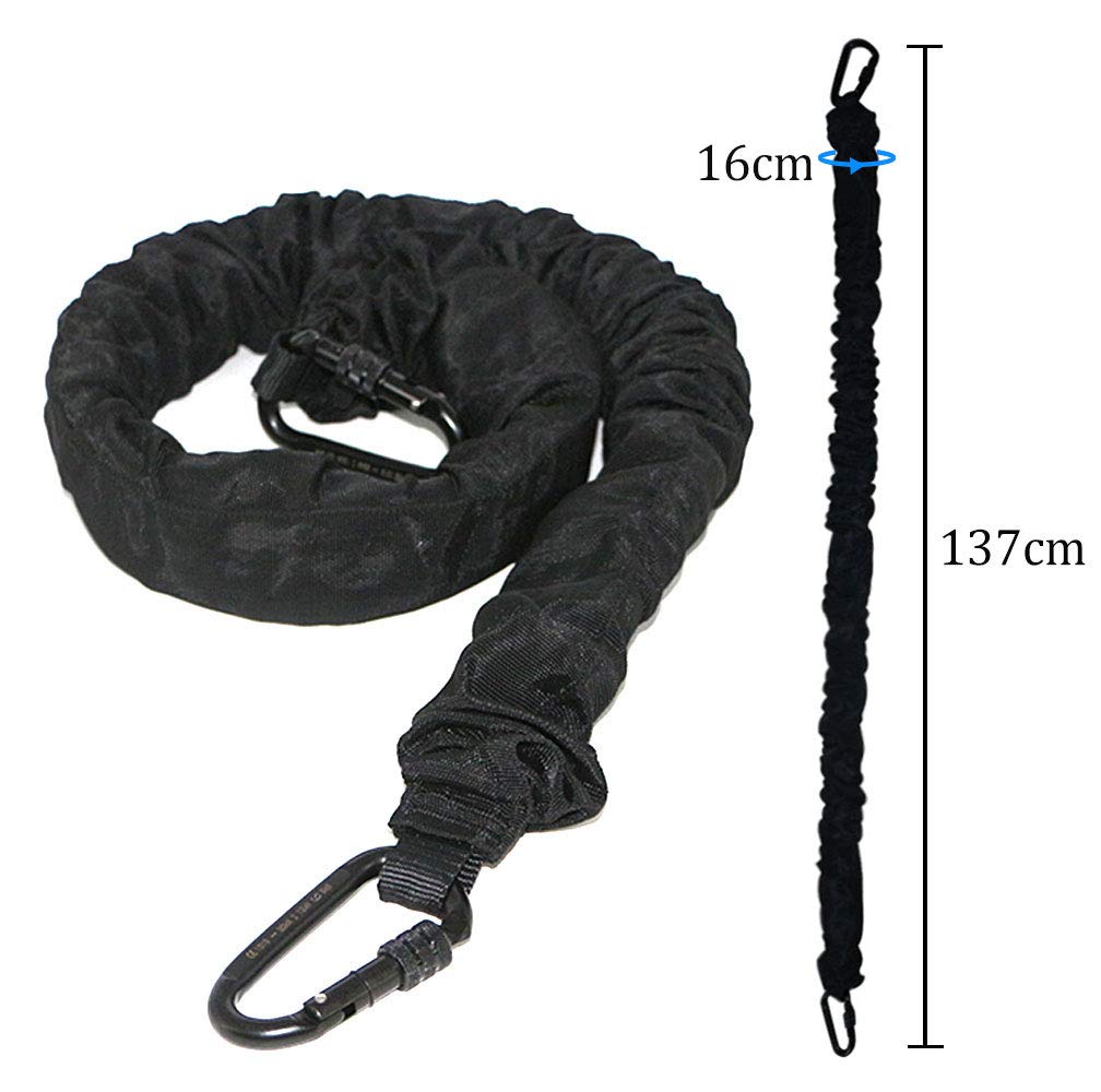 DASKING Upgraded Heavy Duty Yoga Bungee Rope - Resistance Training Belt for Home Gym, Fitness & Workout - Perfect for Yoga, Pilates, Strength Training & Stretching Exercises