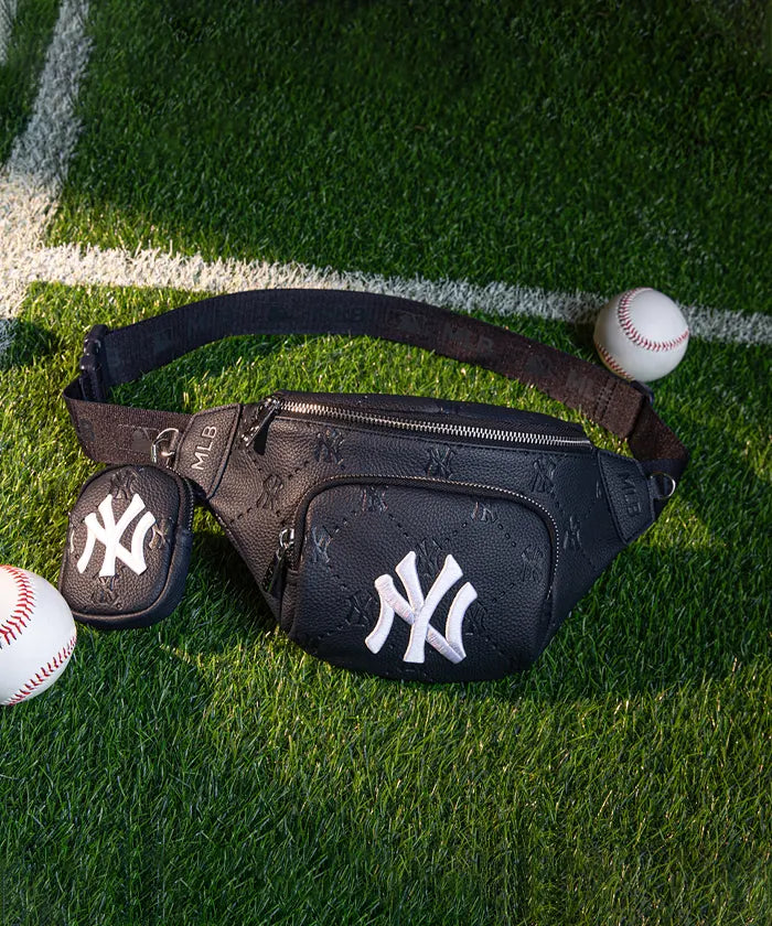 MLB New York Yankees Fanny Pack Waist Bag - Official Licensed Baseball Fan Gear for Men & Women - Perfect for Games, Concerts & Travel Accessories