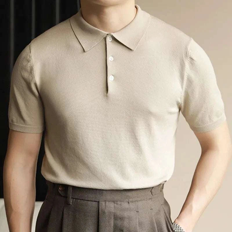 Men's Classic Polo Casual T-Shirt - Breathable Cotton Short Sleeve Shirt for Everyday Wear | Perfect for Work, Golf, and Outdoor Activities