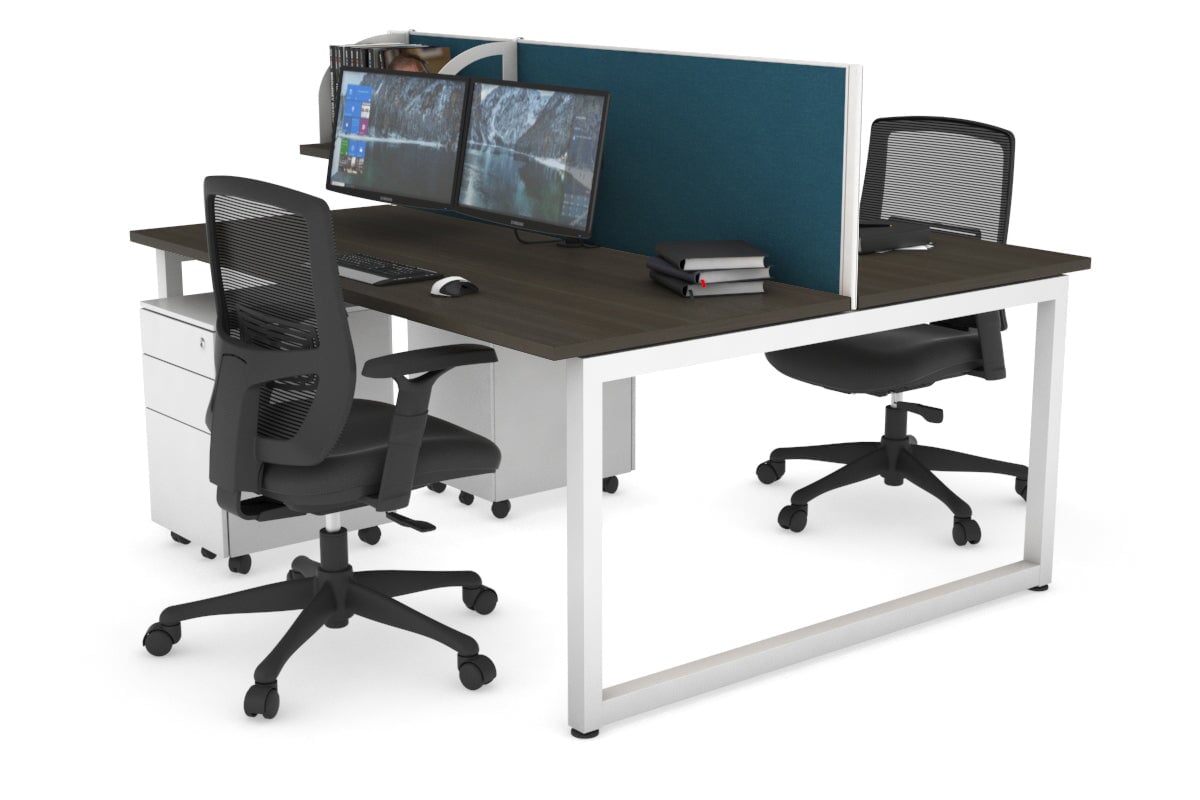Quadro Loop Legs 2 Person Office Workstation - 70.8