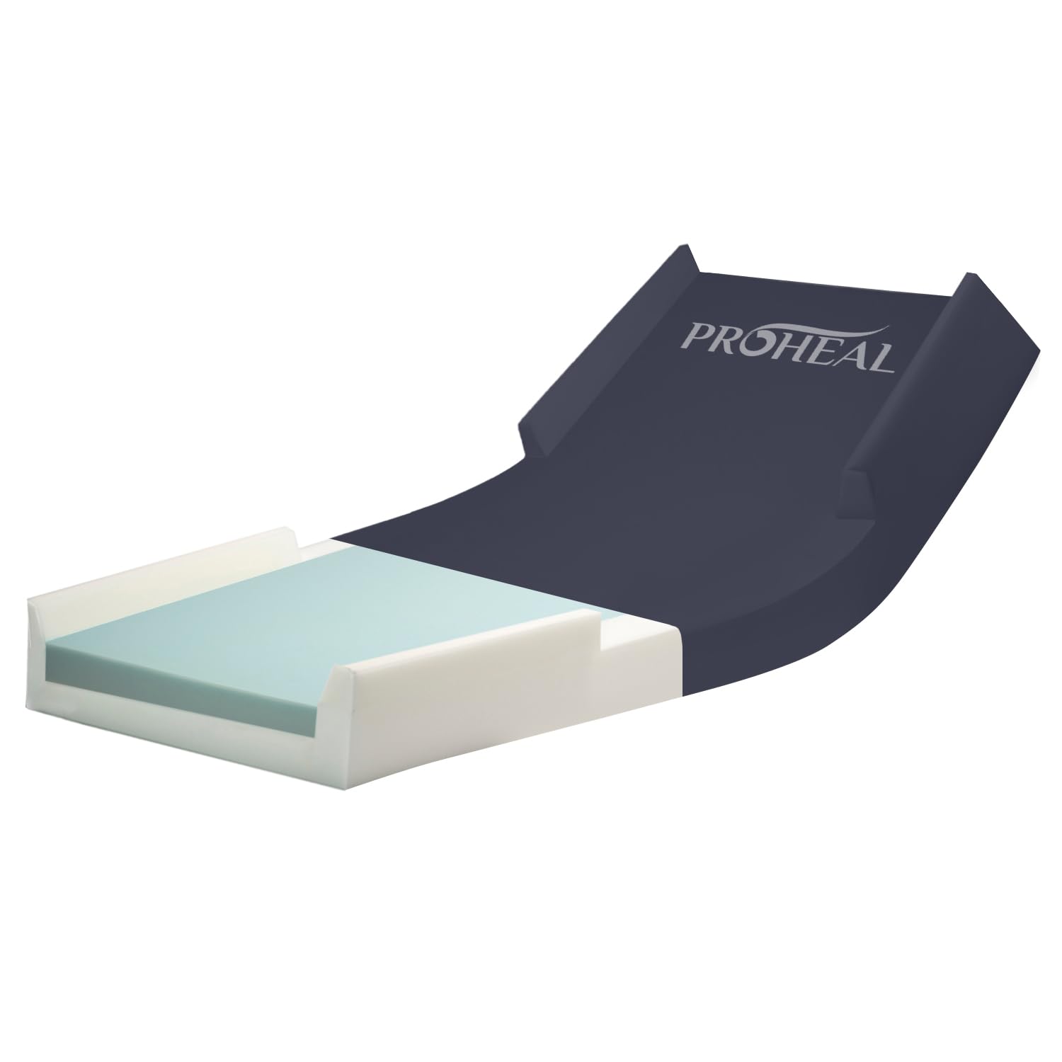 Bariatric Hospital Bed Mattress for Pressure Relief - 2-Layer High Density Foam with Support Rails - Anti-Bed Sore Medical Mattress 48x80 Inches - Ideal for Home Care, Nursing Homes & Post-Surgery Recovery