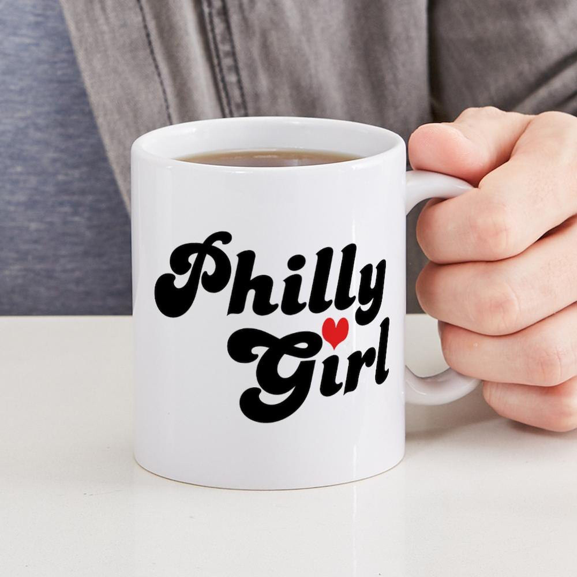 Philly Girl Ceramic Coffee Mug 11 oz (325 ml) - Perfect for Tea, Hot Chocolate & Office Use - Durable Gift for Philadelphia Fans