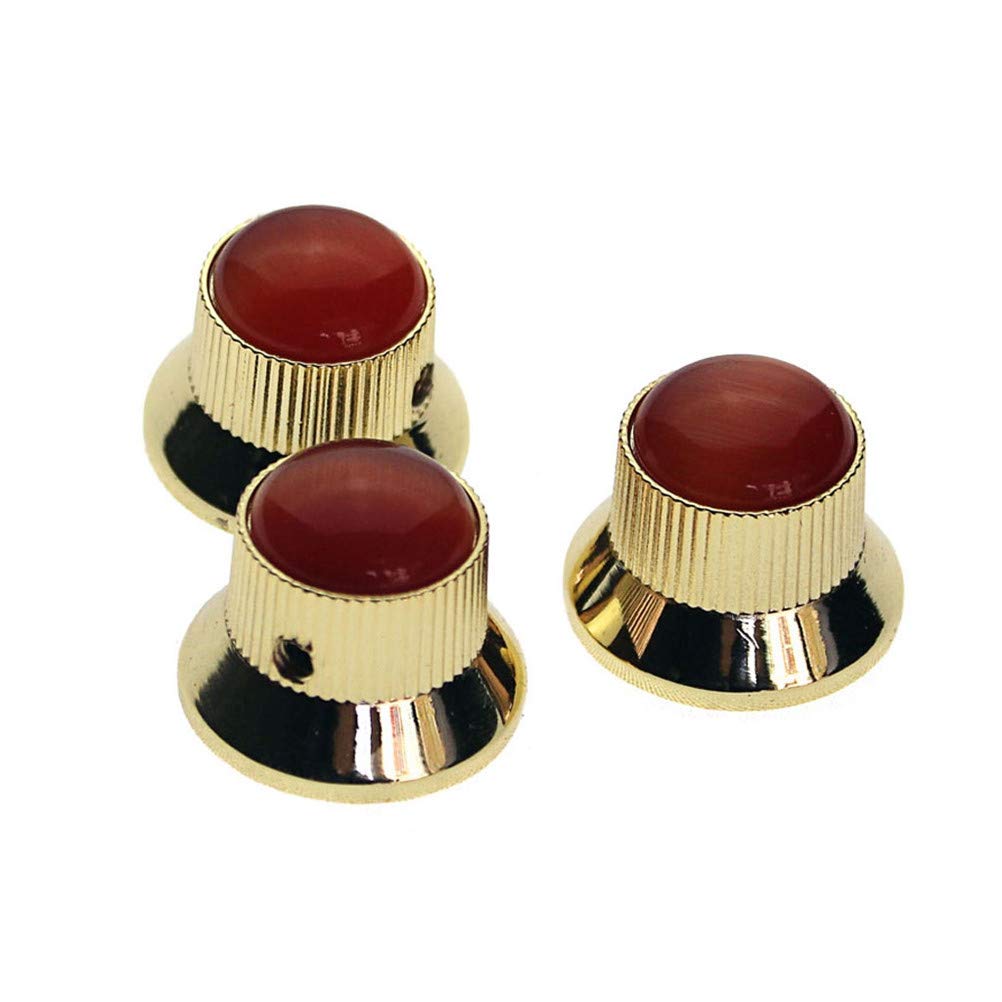 ARTIBETTER 3-Piece Metal Electric Guitar Knobs - Replacement Parts for Gibson, Fender & More | Perfect for Tone & Volume Control Upgrades