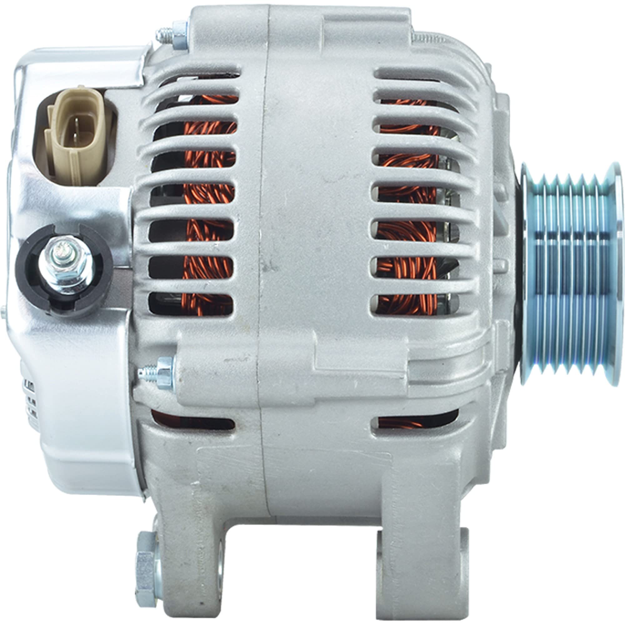 Total Power Parts New 400-52554 100Amp Alternator - Compatible with 2000-2004 Toyota Avalon 3.0L V6 | Replacement for 102211-0650 | 12V Internal Fan, Solid Pulley, CW Rotation | Perfect for Engine Performance & Electrical System Upgrades