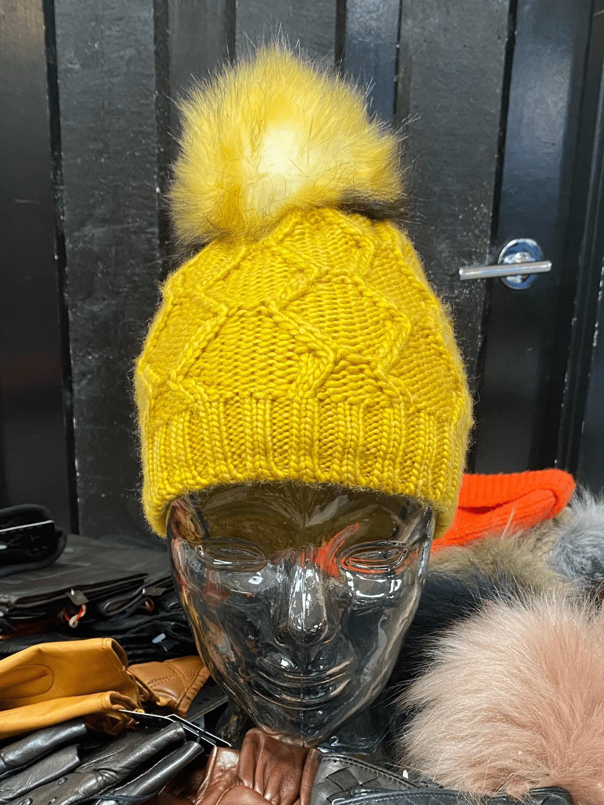 Gold Honeycomb Knit