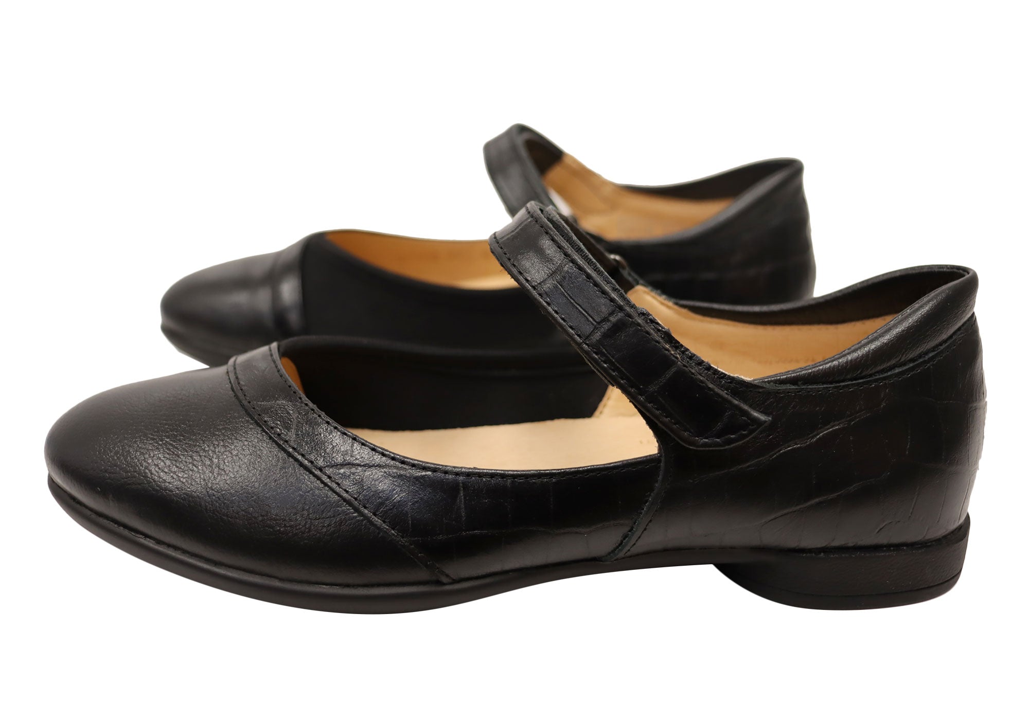 Opananken Mindy Women's Comfortable Brazilian Leather Mary Jane Shoes - Stylish & Supportive for Work, Travel & Everyday Wear