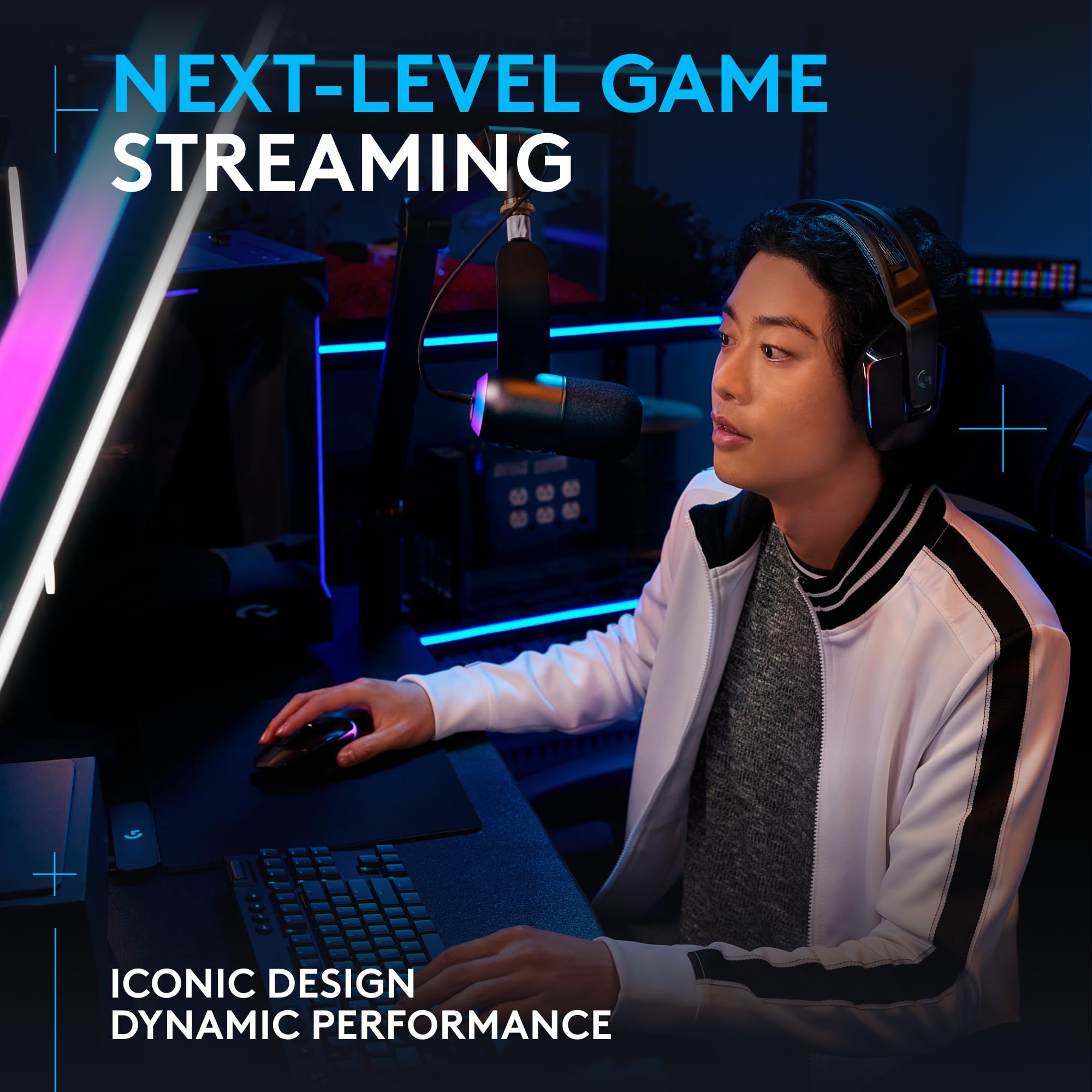Logitech G502 X PLUS Wireless Gaming Mouse with HERO 25K Sensor & Blue Yeti GX RGB Streaming Microphone Bundle - Customizable RGB Lighting & Sound for PC/Mac Gamers - Perfect for FPS Gaming & Live Streaming