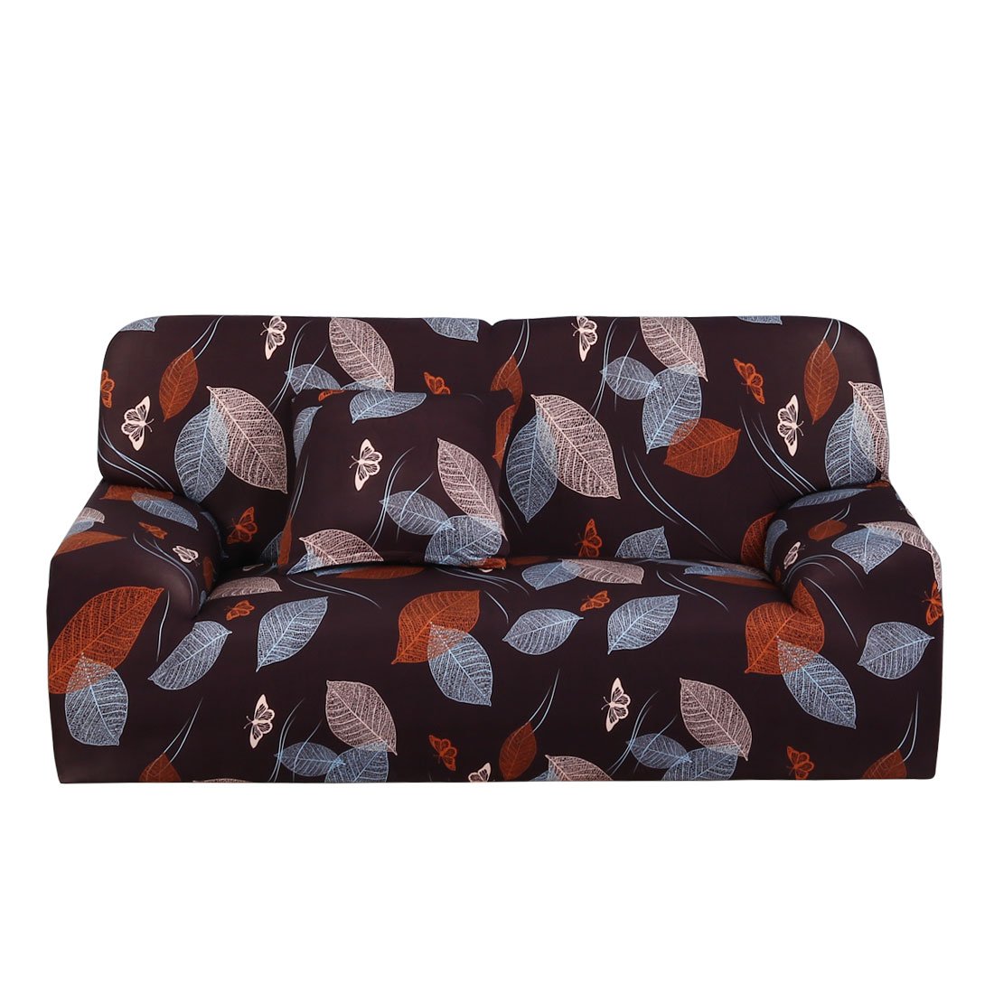 uxcell Printed Stretch Sofa Cover Slipcover for Couches, Loveseats & Chairs - Large Size, Soft Fabric Protector for Living Room Furniture (Perfect for Home Decor & Pet Protection)