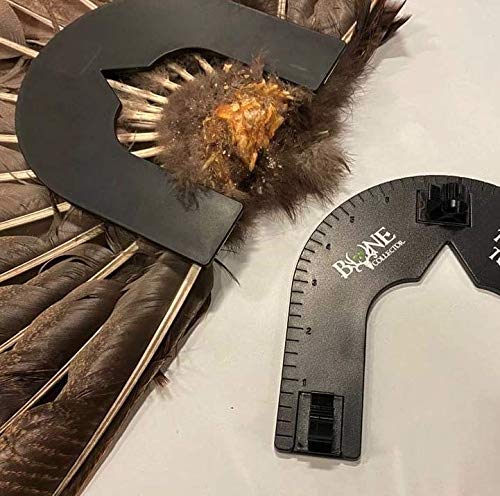 Bone Collector Turkey Hunting Tool - Turkey Fan Mount Kit with Curing Mount & Beard Measurement for Taxidermy | Perfect for Trophy Display & Hunting Accessories