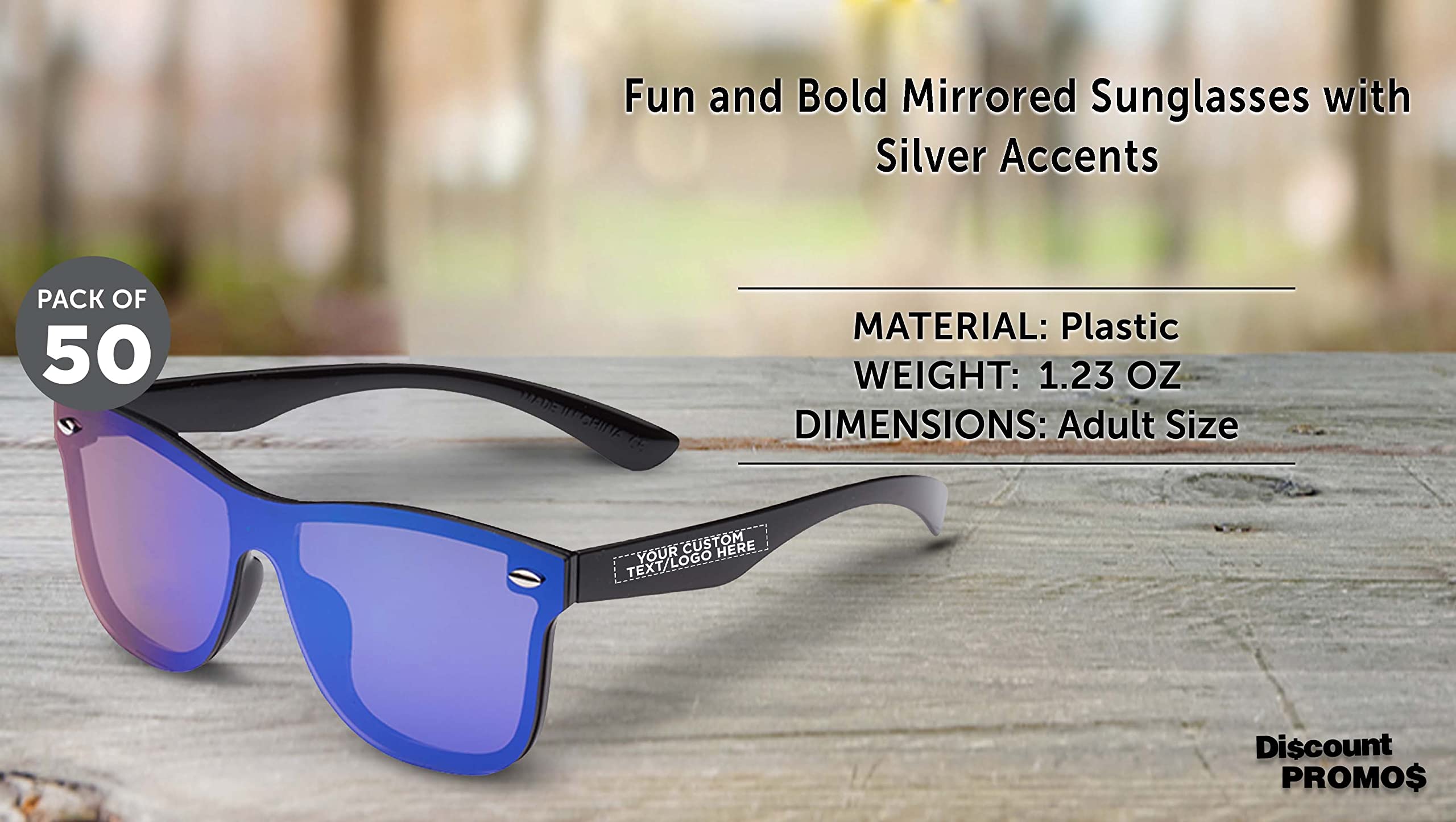Upper Deck Mirrored Sunglasses for Men & Women - UV Protection, Polarized, Trendy Aviator Style - Perfect for Driving, Beach, Outdoor Sports & Fashion