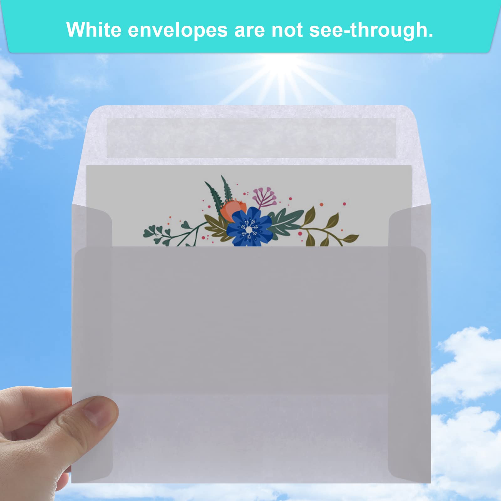 70 Pack A2 White Self-Seal Invitation Envelopes for 4.5x5.5 Cards - Perfect for Wedding Invitations, Greeting Cards, RSVP, Photos & Postcards | Bulk Envelopes for Mailing & Stationery