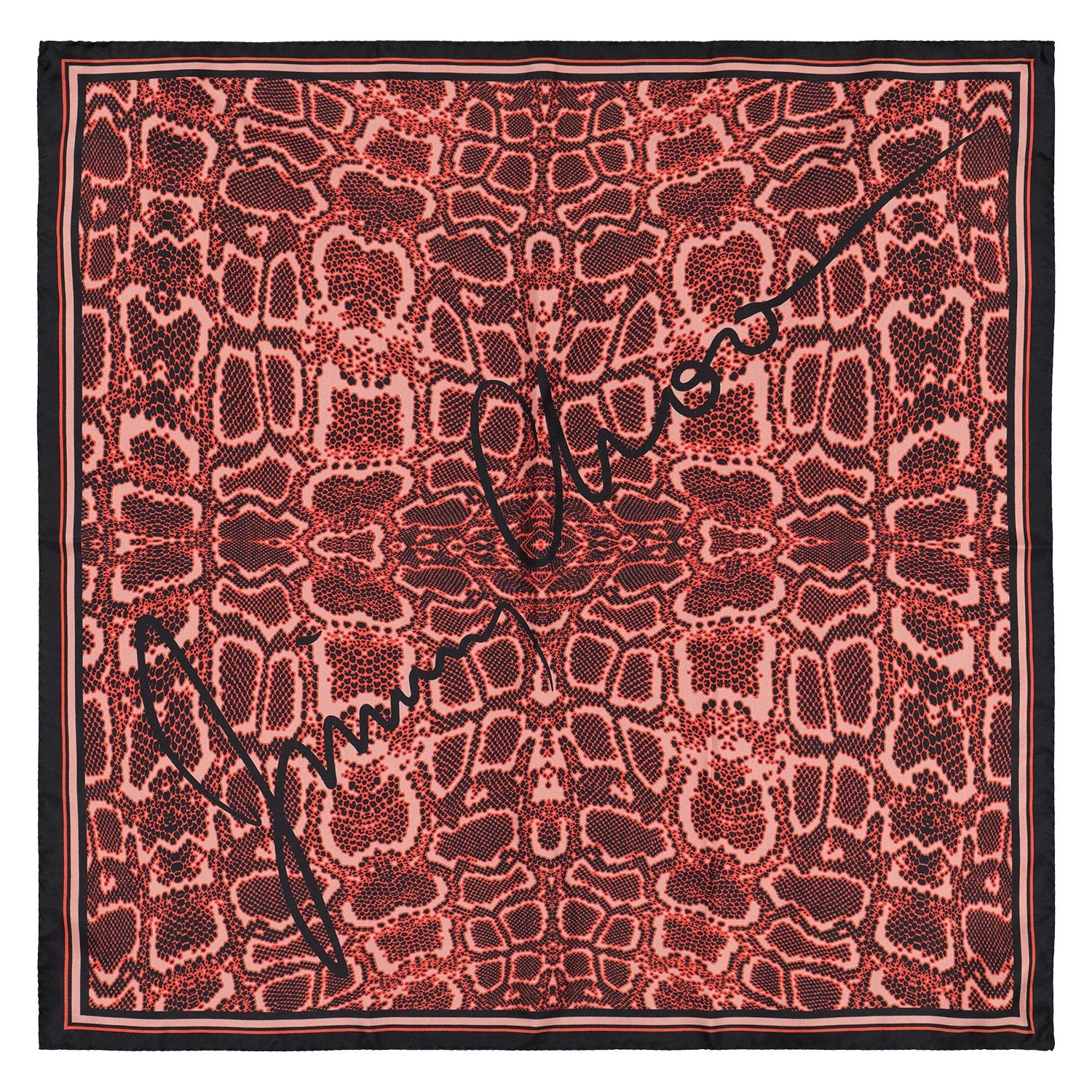Jimmy Choo Red Silk Scarf for Women - Luxury Fashion Accessory for Parties, Weddings & Evening Events