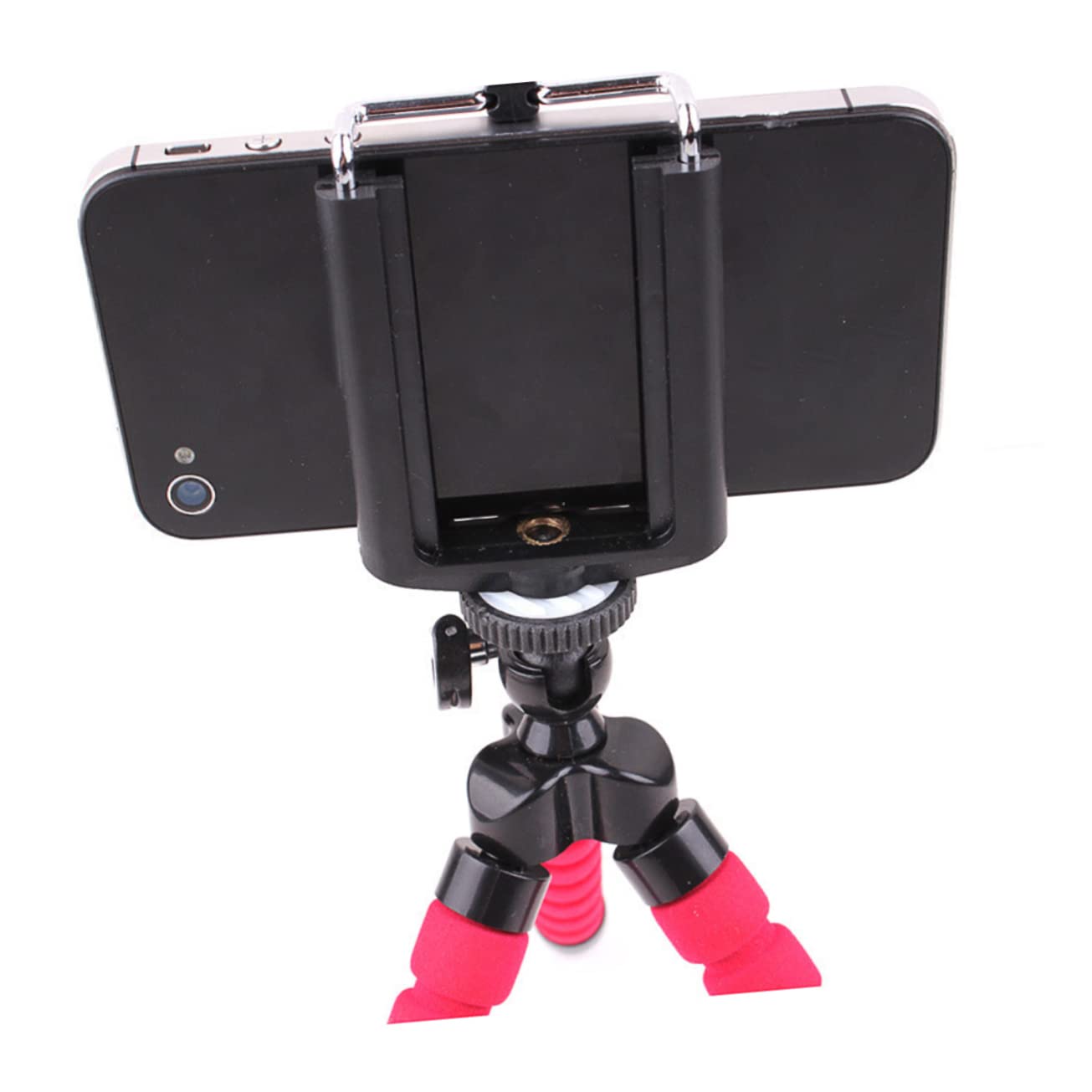 HOMSFOU 3-Pack Adjustable Smartphone Tripod Stand with Flexible Legs - Portable Phone Holder for Travel, Vlogging, Photography & Live Streaming - Compatible with iPhone, Android & Most Smartphones