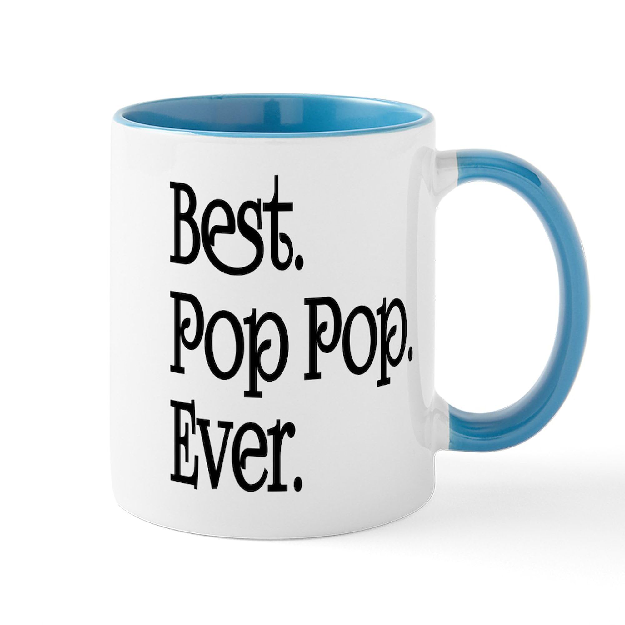 Best Pop Pop Ever 11 oz (325 ml) Ceramic Coffee Mug - Funny Novelty Gift for Dad, Grandpa & Pop Culture Fans - Perfect for Home, Office & Coffee Lovers
