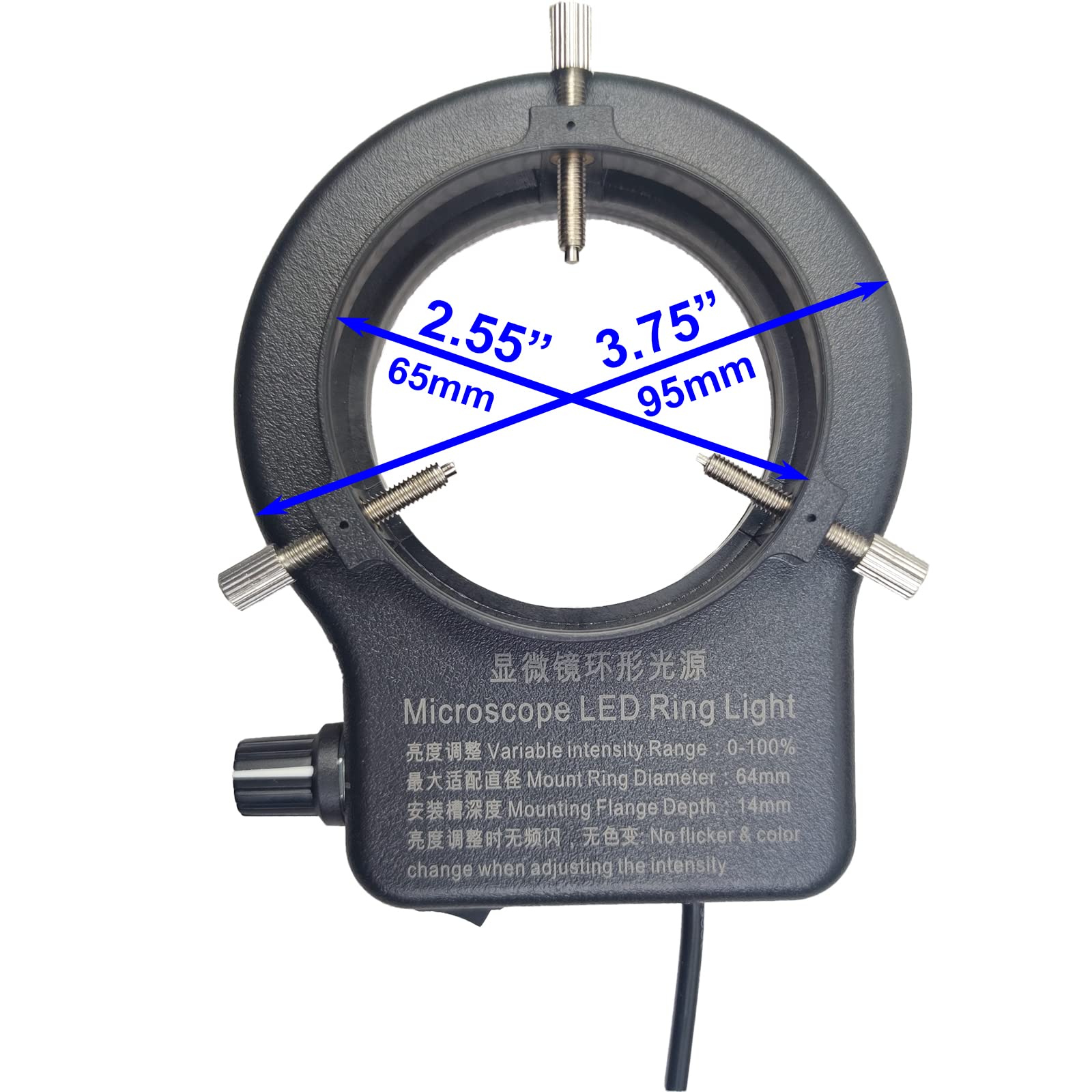 144 LED USB Ring Light for Microscopes & Cameras - Adjustable White Illumination for Stereo, Monocular, Binocular Lenses - Perfect for Lab Research, Jewelry Inspection & Macro Photography (USB Powered)
