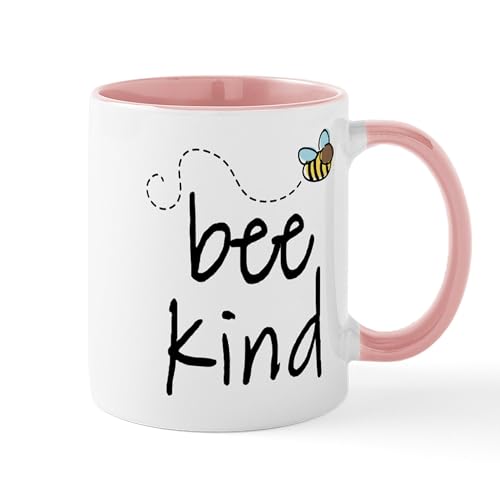 White/Pink Inside - Be Kind Garden Bee Mug