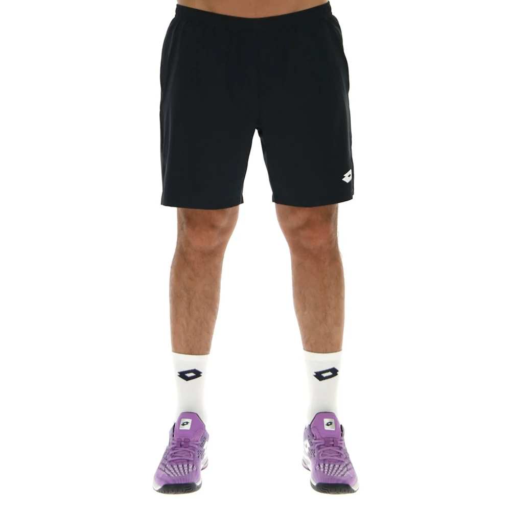 Lotto Men's Top II 7-Inch Running Shorts - Black - Comfortable Athletic Shorts for Gym, Workout & Casual Wear