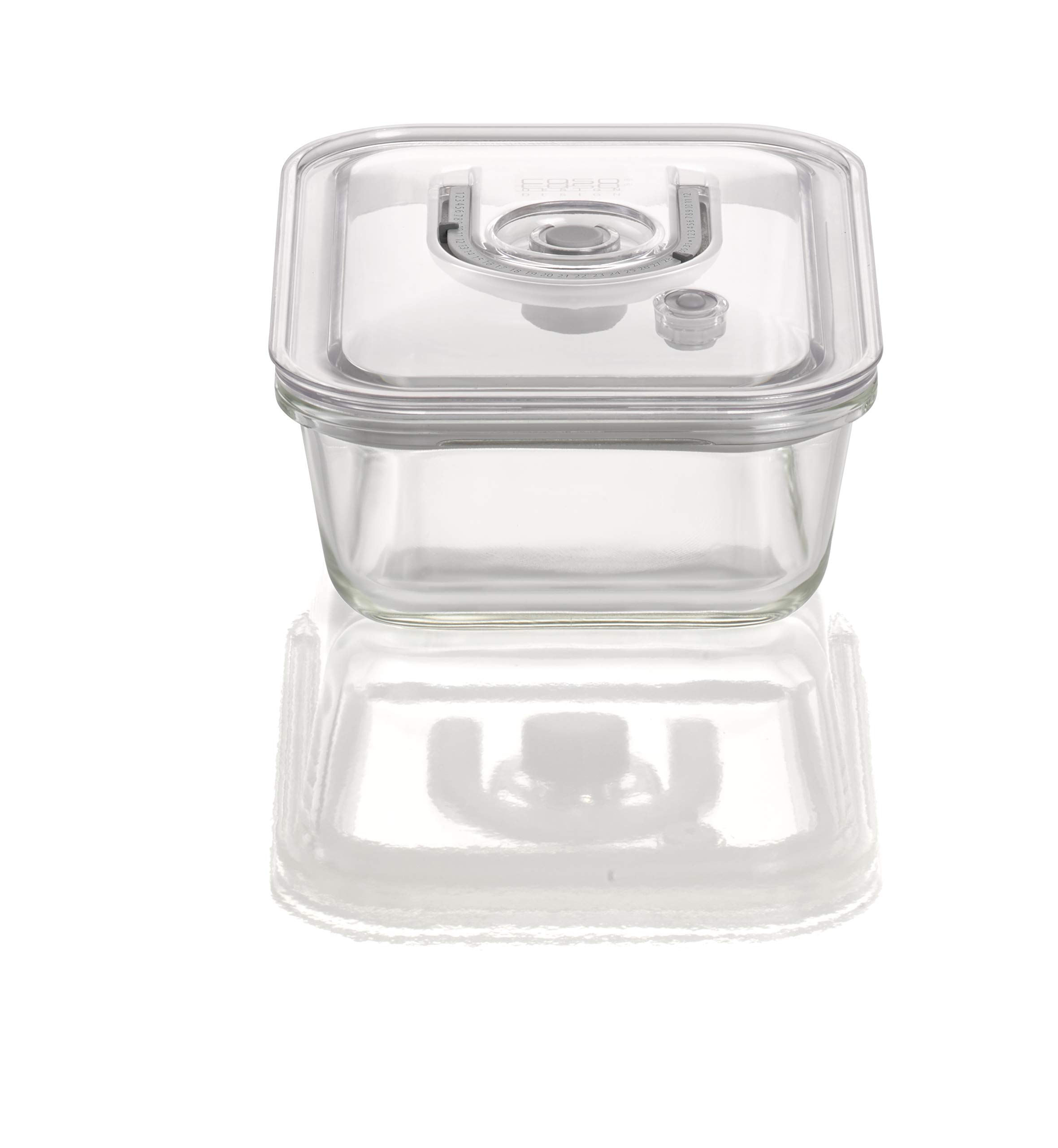 Caso 1192 Glass Vacuum Fresh Food Storage Container - Airtight Kitchen Organizer for Meal Prep, Leftovers & Sous Vide | BPA-Free, Dishwasher Safe