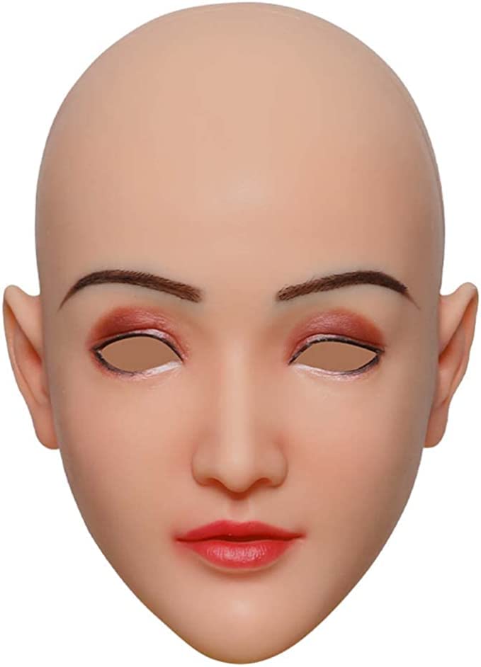 SUAISKR Shy Girl Clare Style Silicone Female Mask - Realistic Crossdresser MTF Transformation for Cosplay & Transgender Costumes - Perfect for Halloween, Parties, and Gender Expression Events