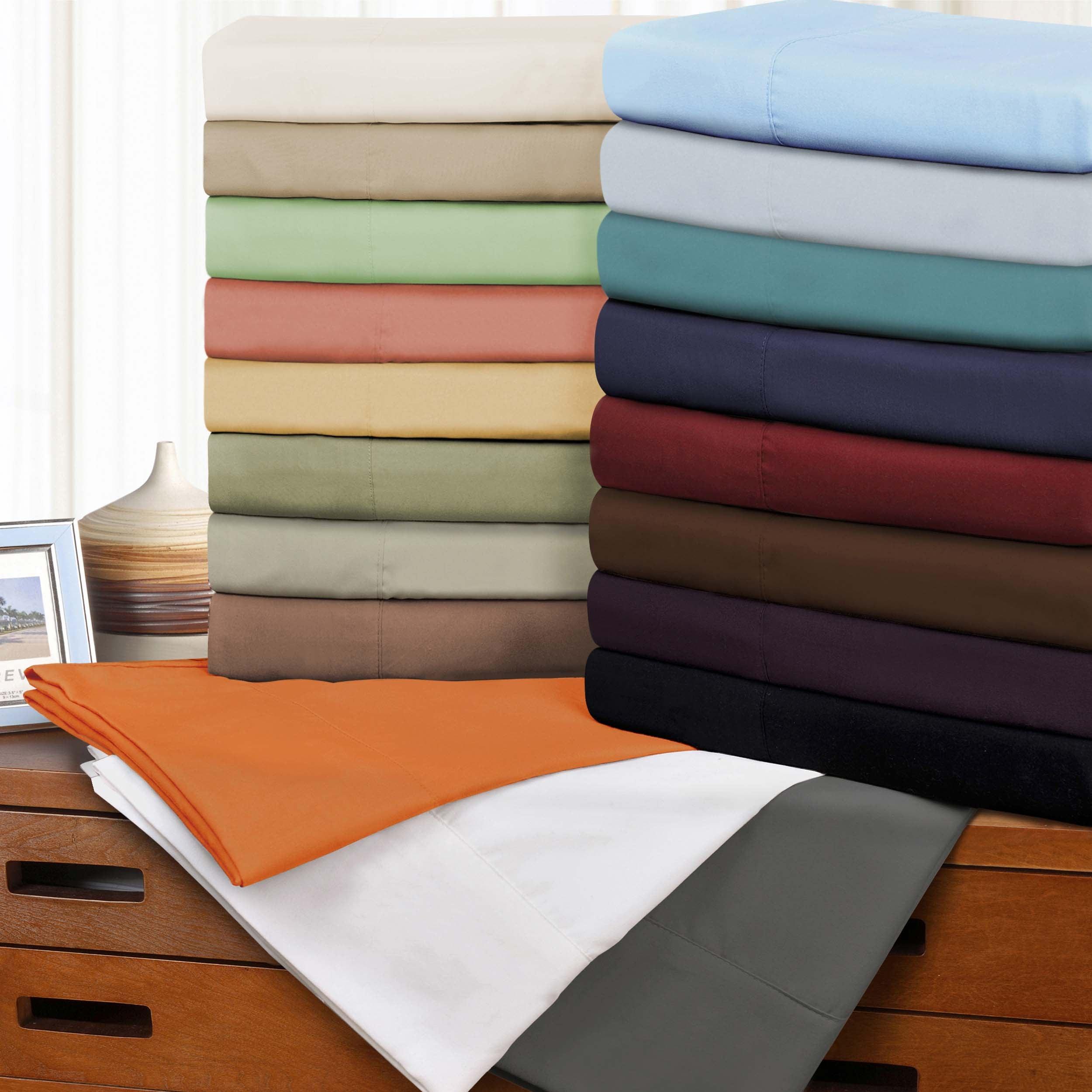 Soft Brushed Microfiber Deep Pocket 4-Piece Bed Sheet Set - Queen Size, Wrinkle & Fade Resistant - Perfect for Master Bedroom, Guest Room & Dorm Comfort