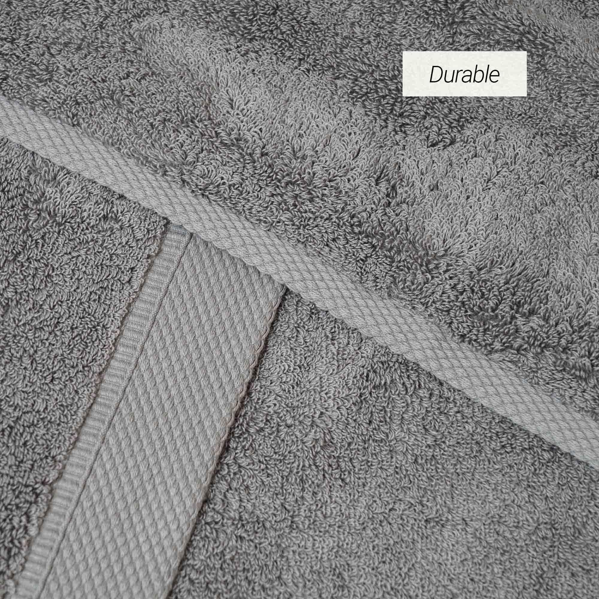 Premium 100% Cotton Bath Towel Set of 2 - Extra Large 31x62 Inch Luxury Bath Sheets - Super Soft & Highly Absorbent for Spa, Bathroom & Beach - Light Grey Home Essentials