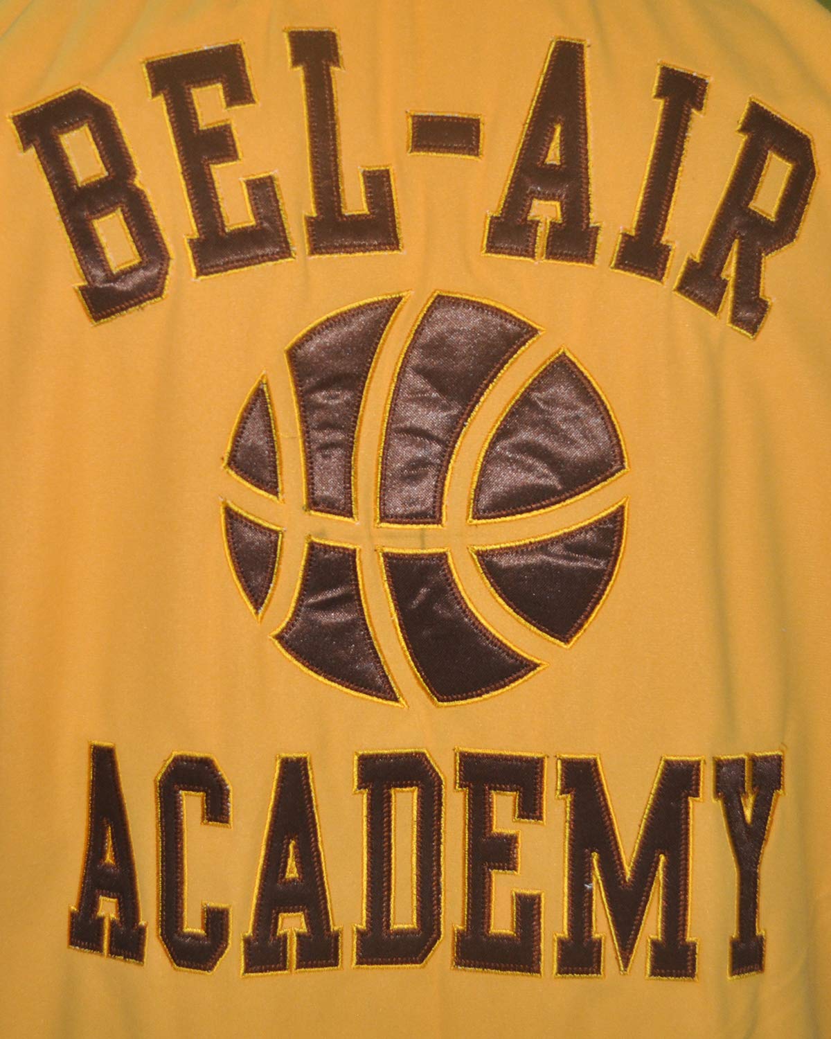 Borizcustoms Bel-Air Academy Letterman Varsity Jacket - Fresh Prince Yellow | 90s Retro Style, Hip Hop Fashion, Vintage Outfit for Cosplay & Halloween