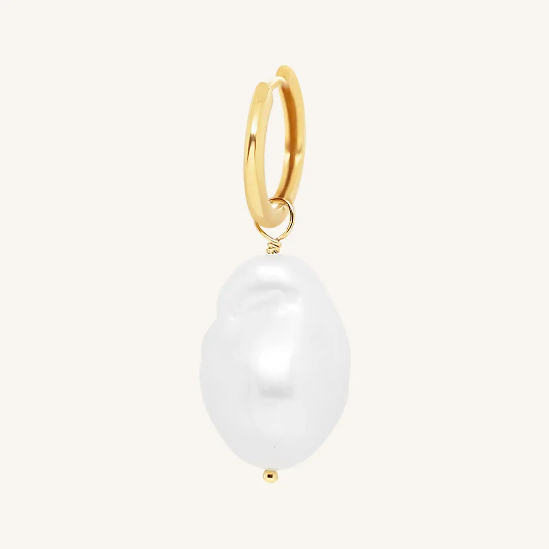 Elegant Vienna Pearl Hoop Earrings for Women - Classic & Timeless Pearl Jewelry Gift for Her - Perfect for Weddings, Parties & Special Occasions