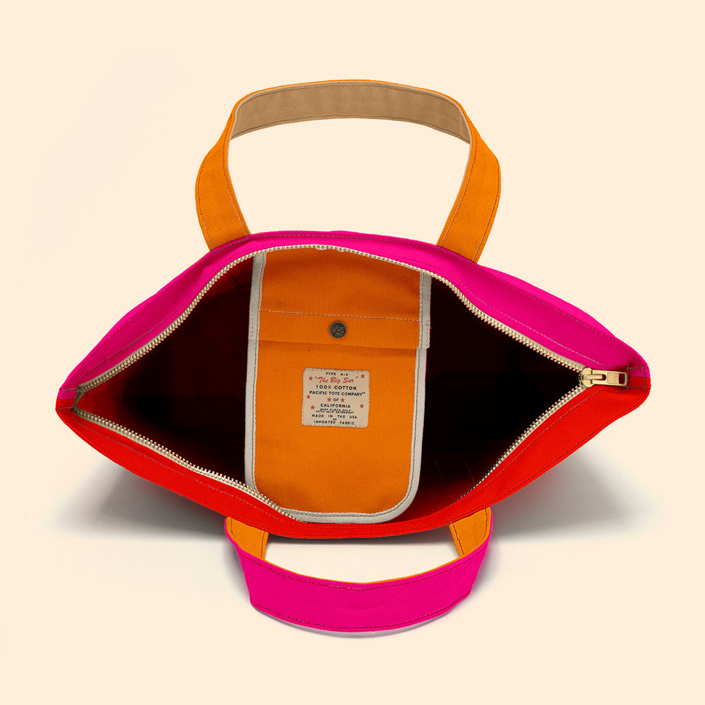 Big Sur Zippered Tote Bag - Waterproof & Spacious Travel Tote for Women - Perfect for Work, Gym, Beach & Weekend Getaways (BS190012Z)