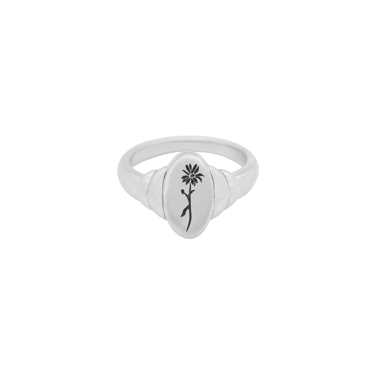 Birth Flower Ring - Personalized Floral Jewelry for Women - Perfect for Birthdays, Anniversaries & Special Occasions