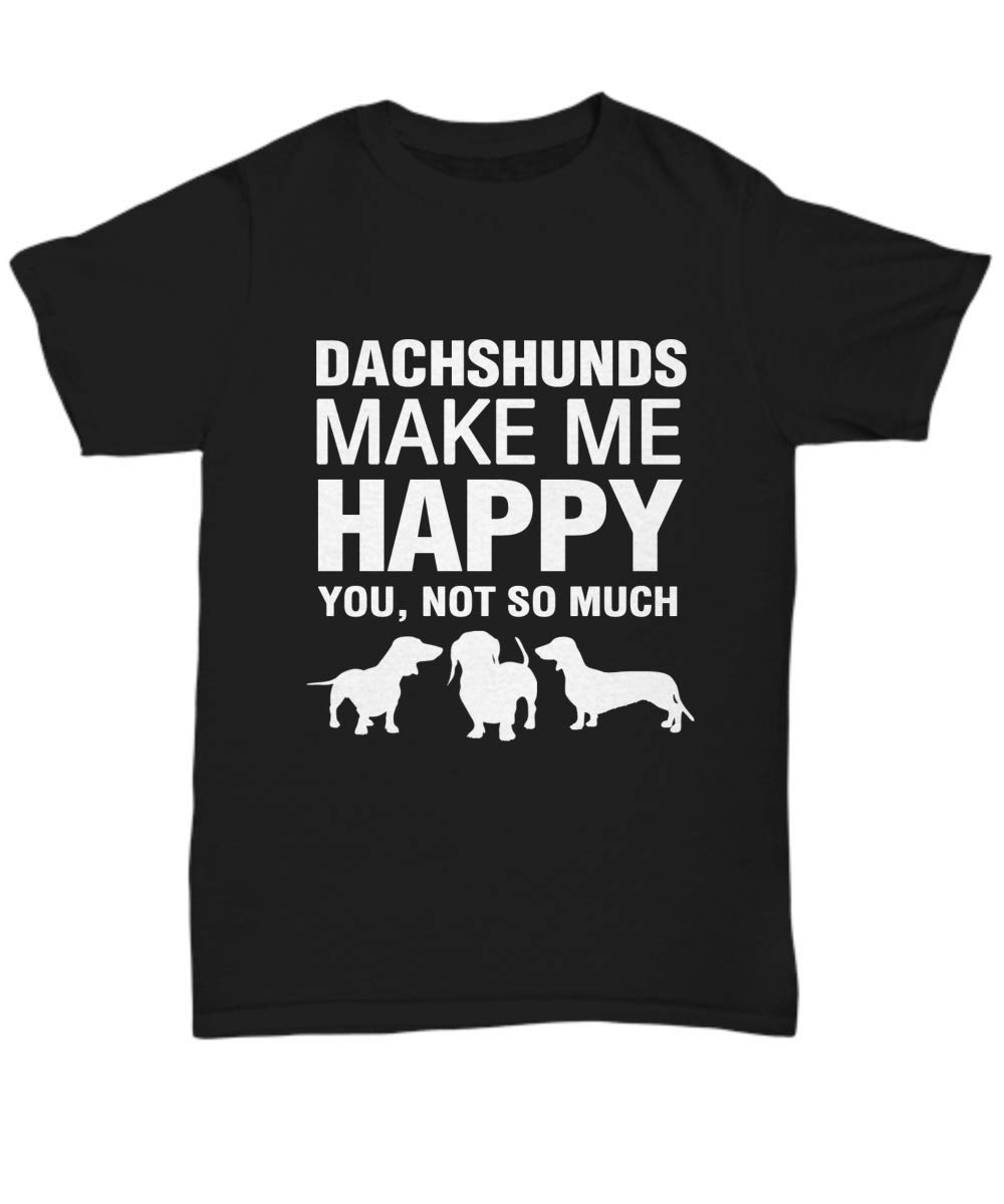 Dachshund T-Shirt for Dog Lovers - Cute Dachshund Graphic Tee - Perfect Gift for Birthday, Anniversary & Christmas - Wear to Dog Parks, Parties & Casual Outings