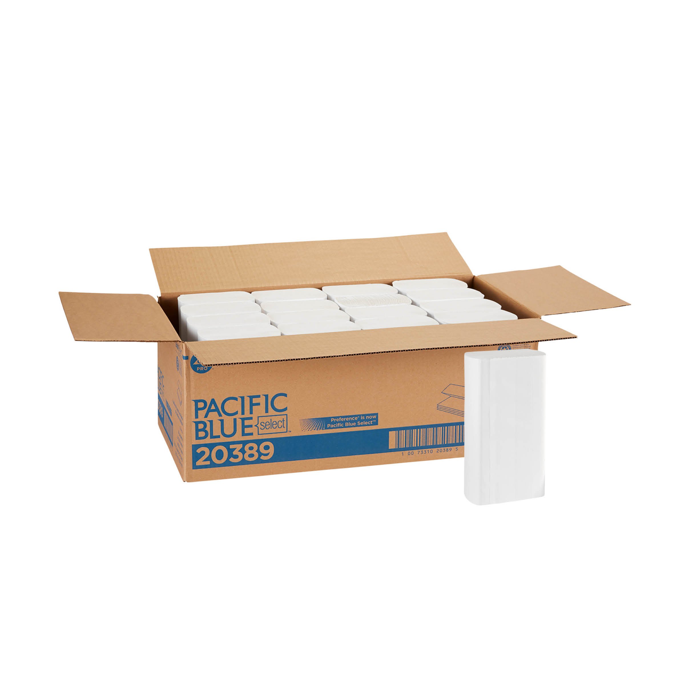 Pacific Blue Select Multifold Paper Towels by GP PRO (Georgia-Pacific) - 250 Sheets per Pack, 16 Packs per Case (4,000 Total Sheets) - Premium Absorbent Commercial Paper Towels for Restaurants, Offices & Home Use