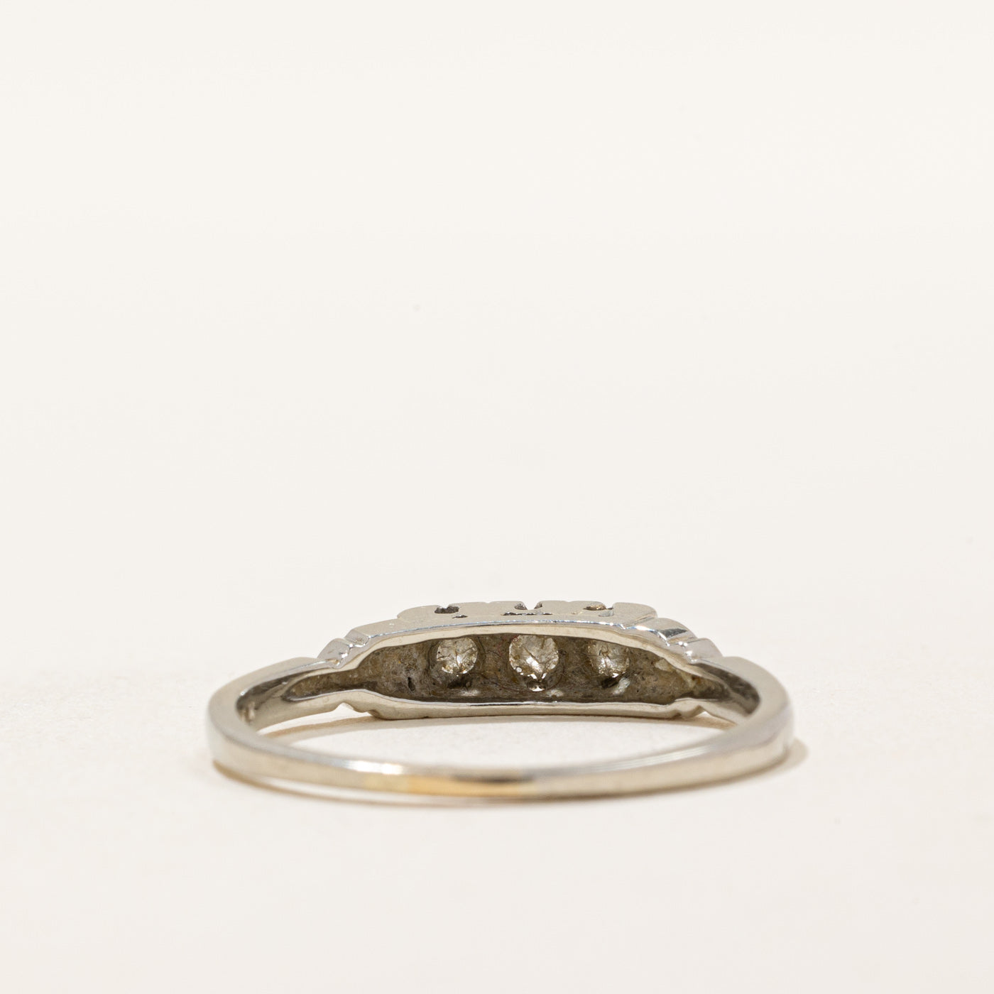 0.21ctw Three Stone Diamond Ring for Women, Size 8.25 - Perfect for Engagement, Wedding, Anniversary & Special Occasions