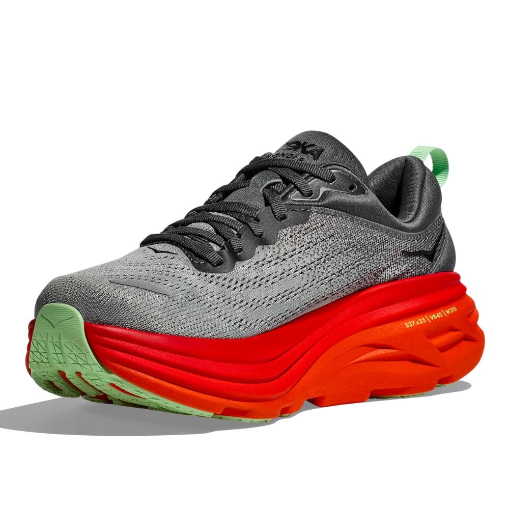Hoka Men's Bondi 8 Running Shoes - Lightweight Cushioned Sneakers for Marathon, Jogging & Walking - Breathable Mesh Upper with Maximum Support & Comfort