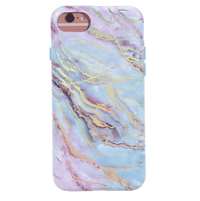 Holo Moonstone Marble iPhone Case - Protective & Stylish Phone Cover for iPhone 13/14/15 Pro Max - Perfect for Everyday Use, Travel & Gift Giving