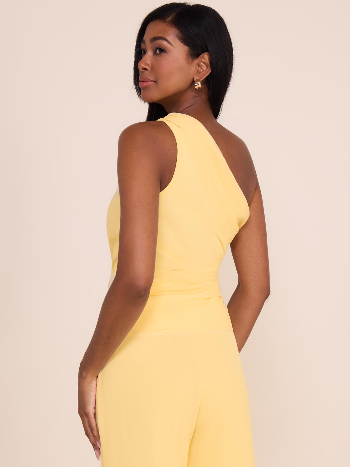 Elegant Draped One Shoulder Blouse for Women - Trendy Off-Shoulder Tops for Party & Evening Wear - Perfect for Date Night, Cocktail Events & Special Occasions