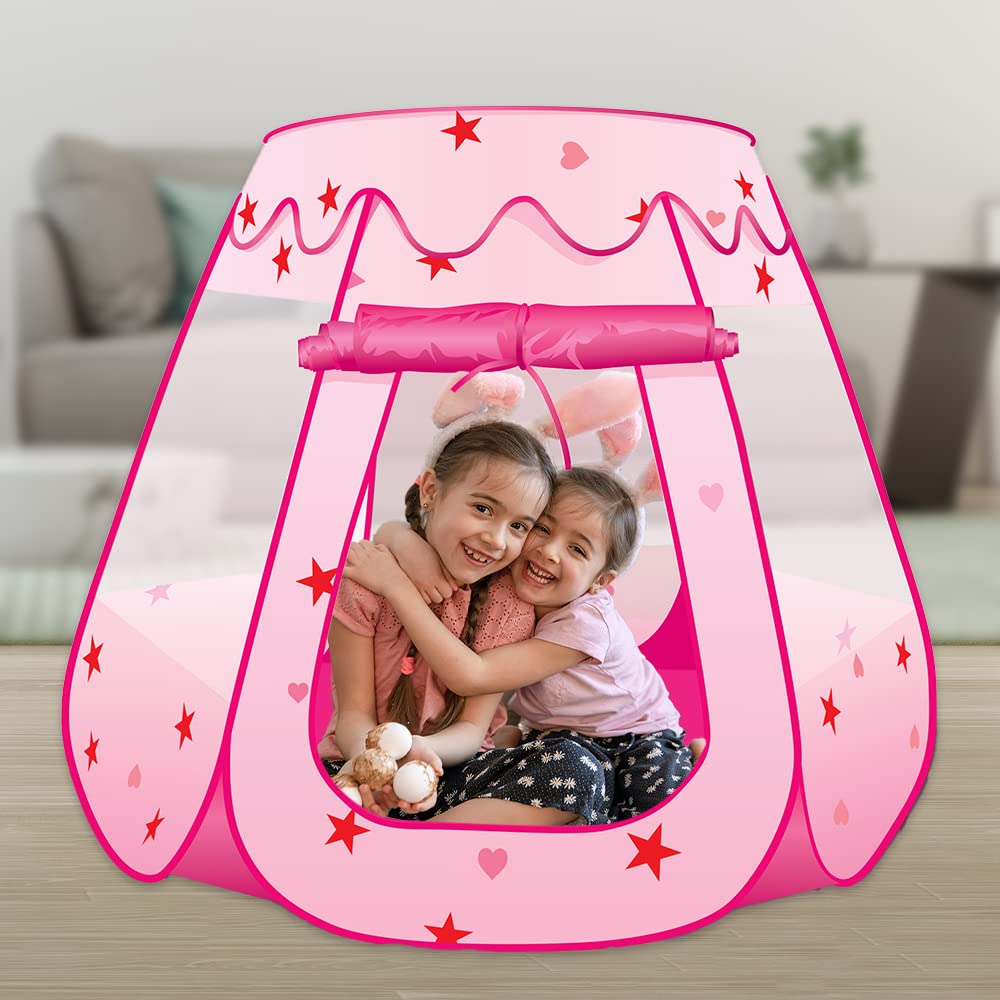 **ArtCreativity Princess Pop Up Play Tent for Kids - Foldable Indoor & Outdoor Playhouse with Carry Bag, Ball Pit Toys for Toddlers Ages 3-4 - Perfect for Birthday Gifts, Pretend Play & Backyard Fun**