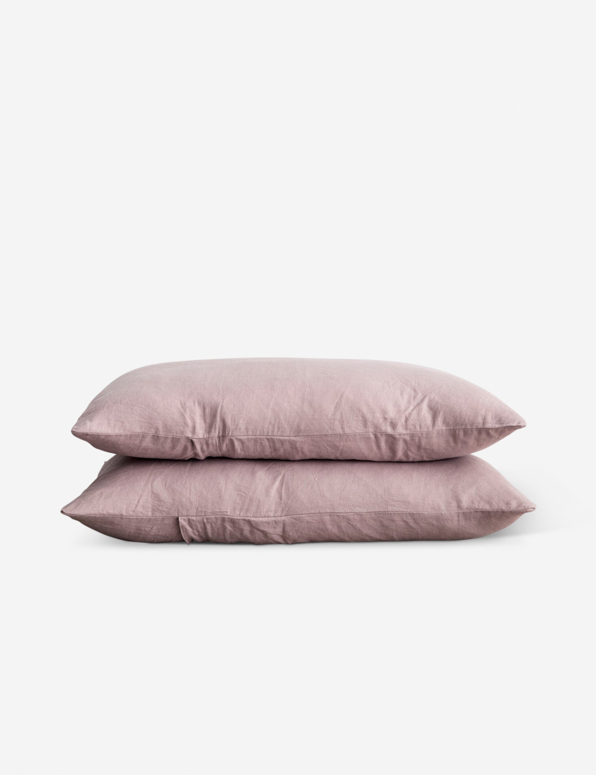 Premium European Flax Linen Pillowcase Set of 2 - 100% Natural Breathable Bedding for Hot Sleepers - Luxury Hotel Style Home Decor for Master Bedroom & Guest Room