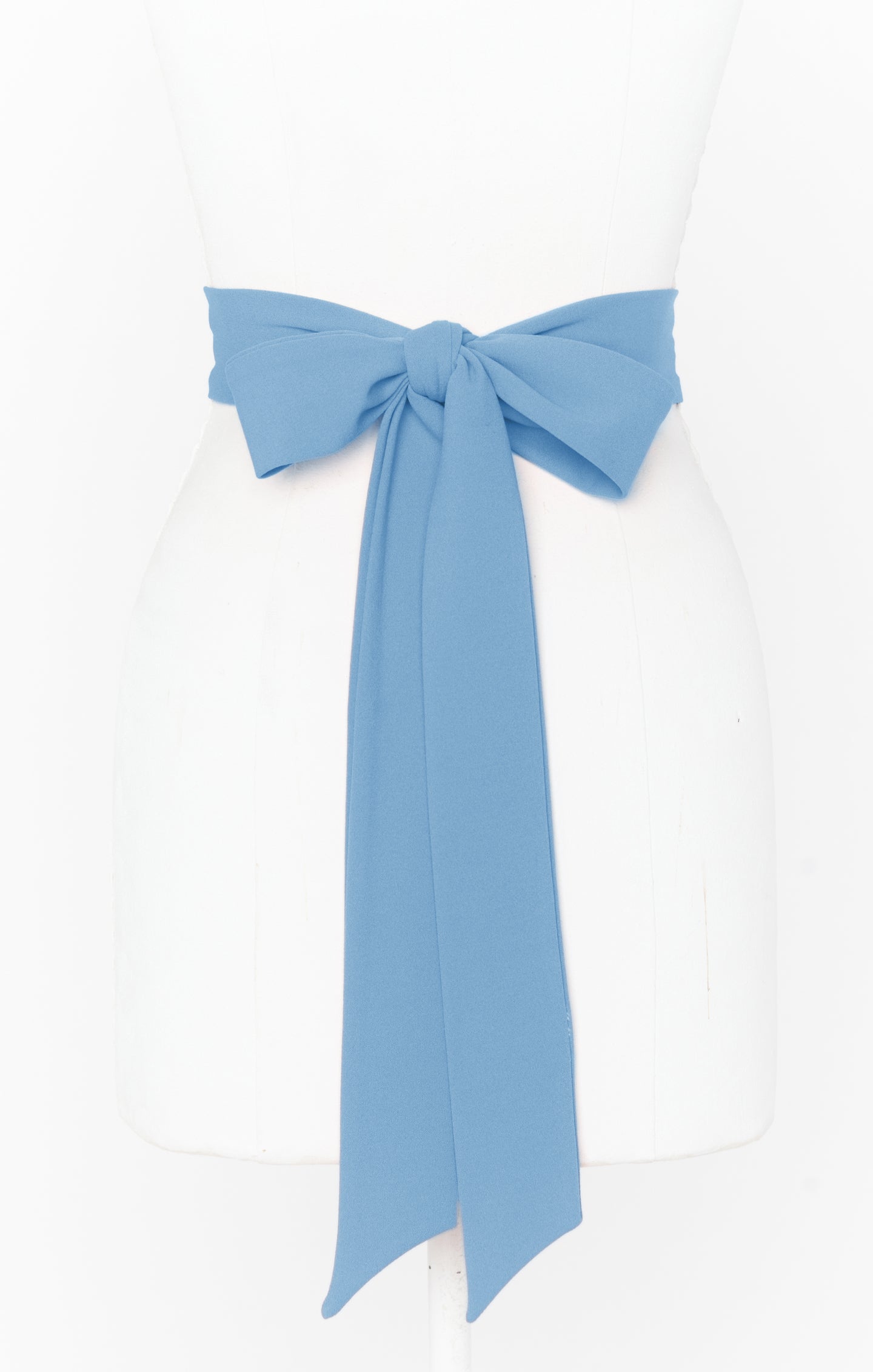 French Blue Stretch Bridesmaid Sash - Elegant Wedding Accessory for Bridal Party & Bachelorette Events