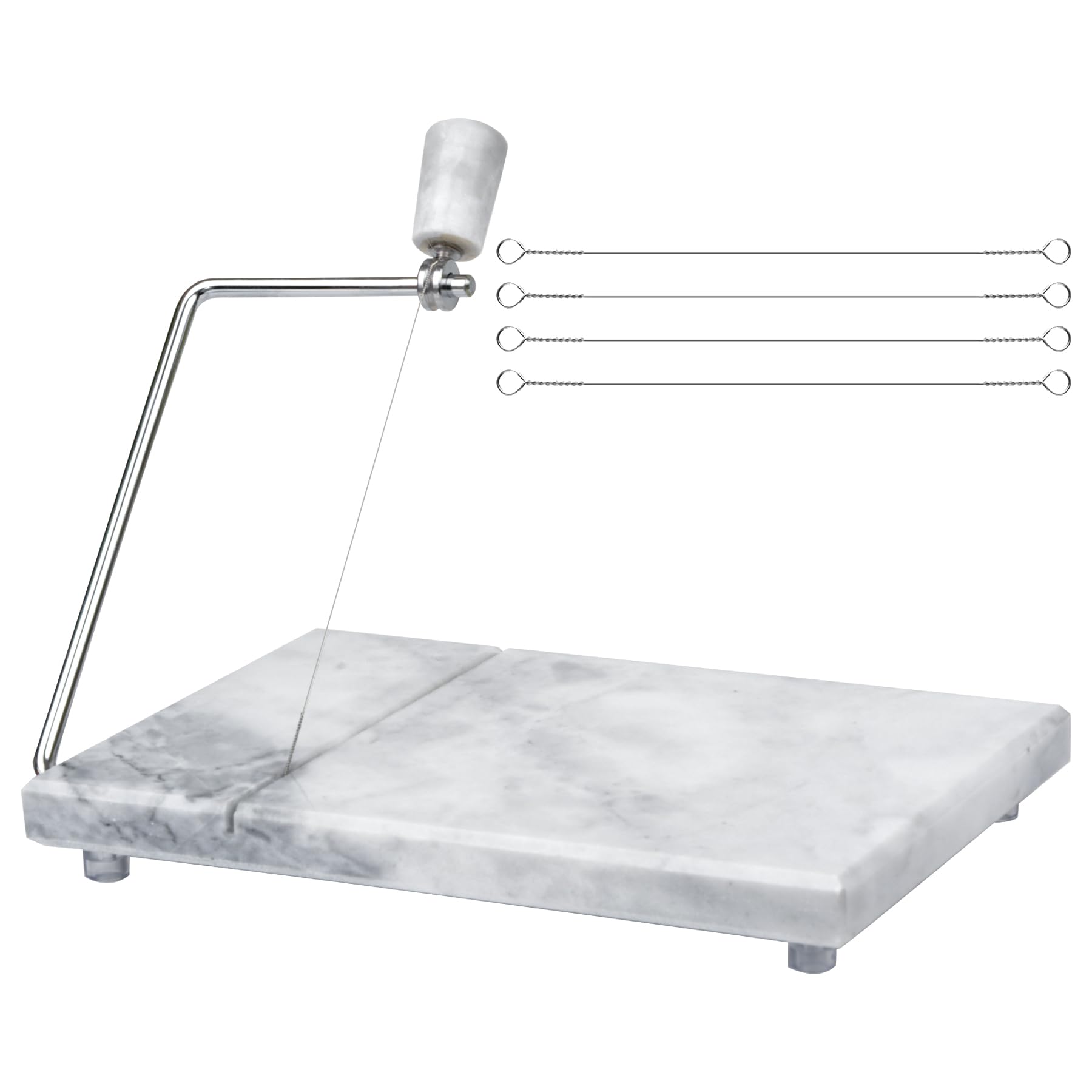 Premium Marble Cheese Slicer Board - 6