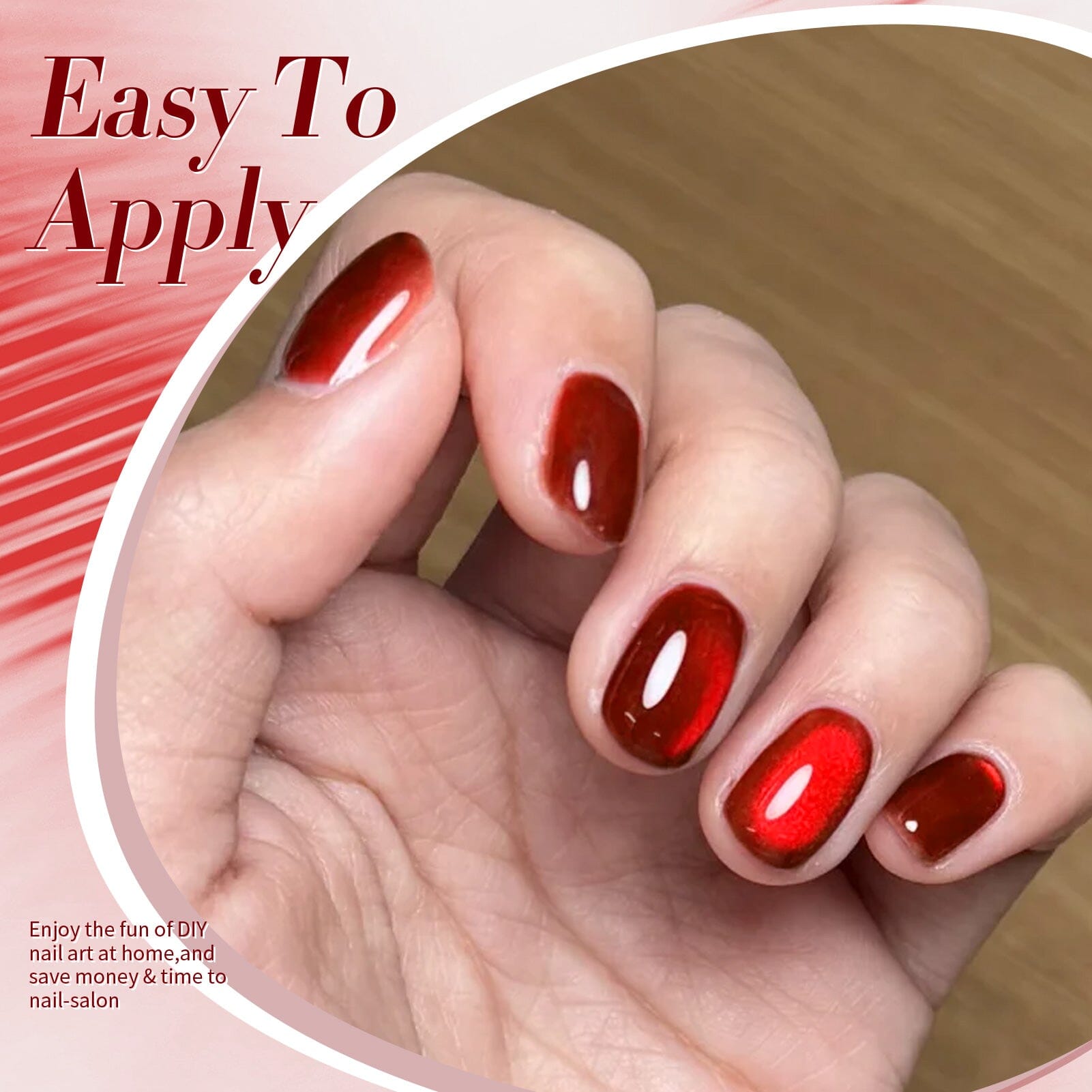 Red Glass Cat Magnetic Gel Polish MY249 - 15ml Professional Nail Art Kit for Stunning Cat Eye Nails | Perfect for Salon, Home Manicure & Special Occasions